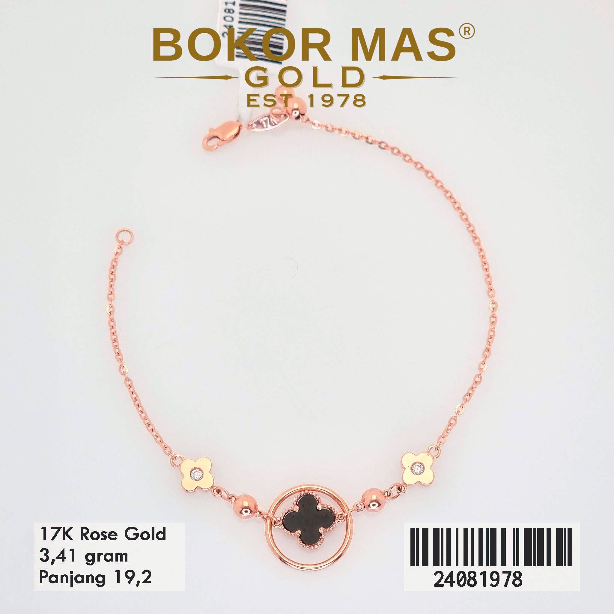 Gelang Rantai Clover Variasi - 24081978 - 17K
