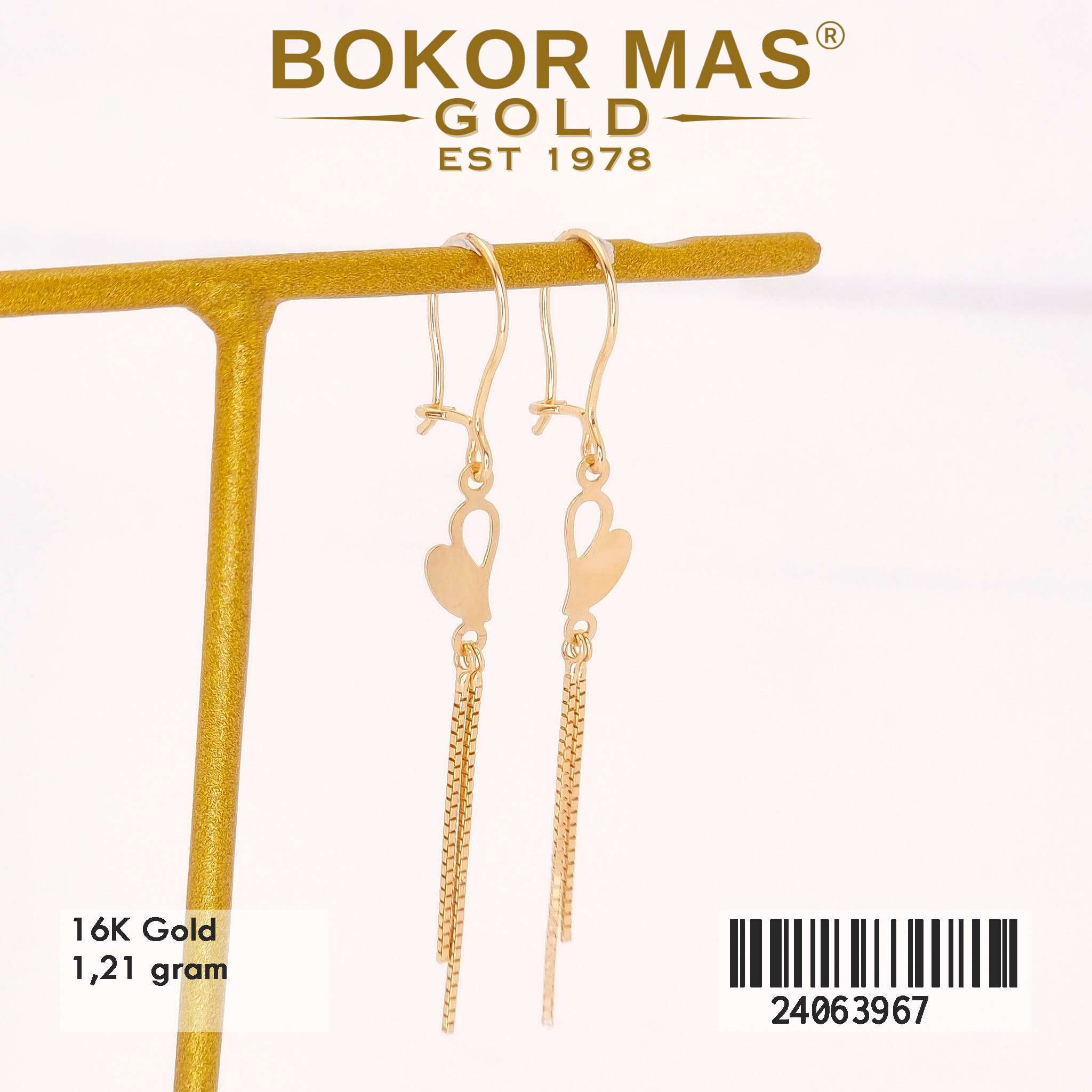 Anting Desi Gantung Variasi Tanpa Permata - 24063967 - 16K