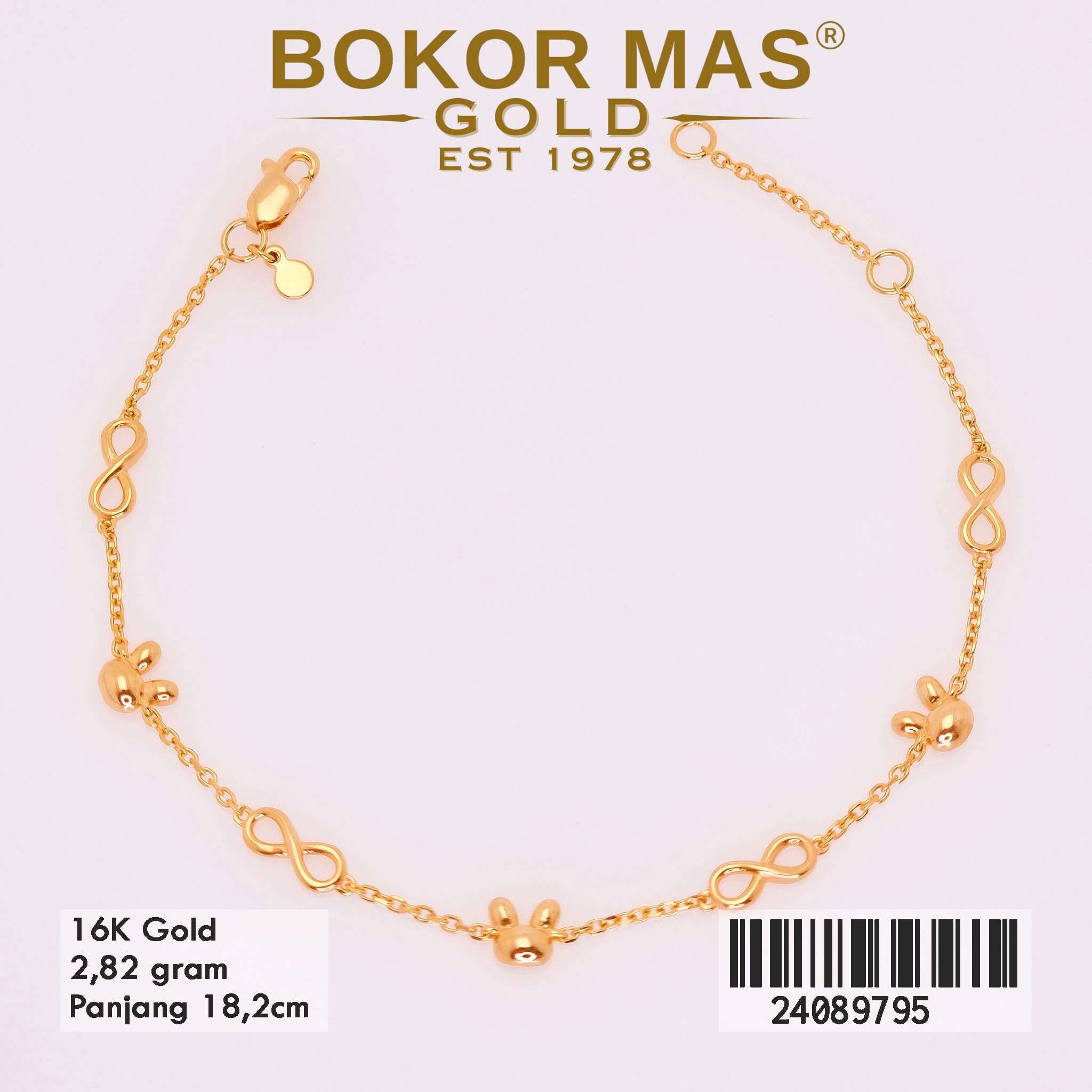 Gelang Rantai Siyem Variasi Model Tanpa Permata - 24089795 - 16K