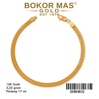 Gelang Rantai Variasi Tanpa Permata - 26004032 - 16K