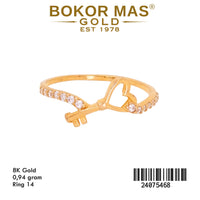 Cincin Emas Variasi Kunci Hati - 24075468 - 8K