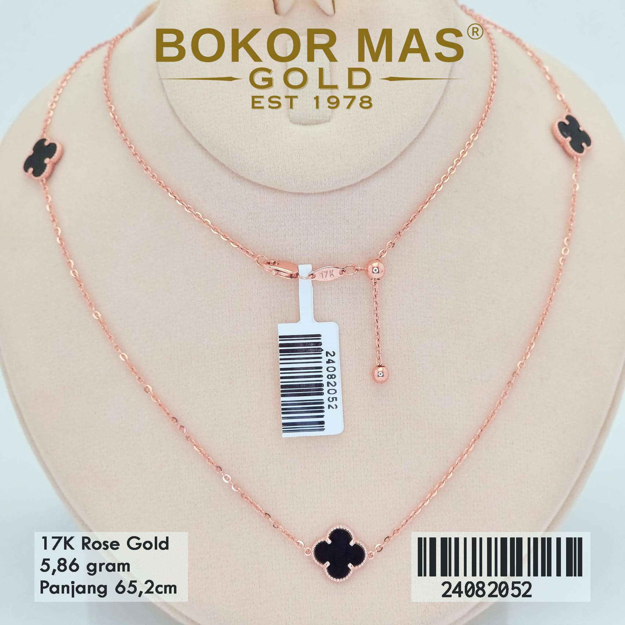 Kalung Clover Variasi Permata - 24082052 - 17K