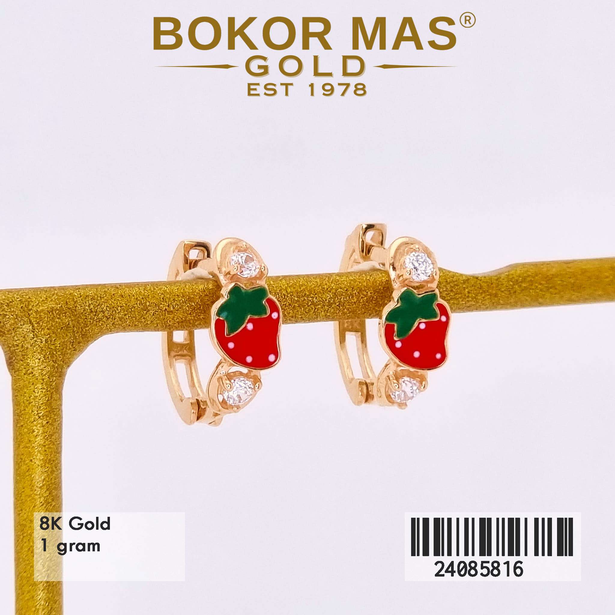 Anting Anak Klip Variasi Strawberry - 24085816 - 8K