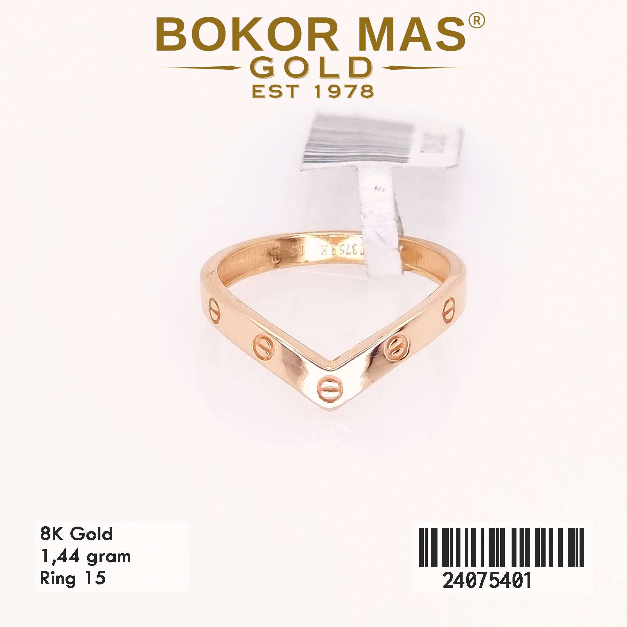 Cincin Variasi Tanpa Permata - 24075401 - 8K