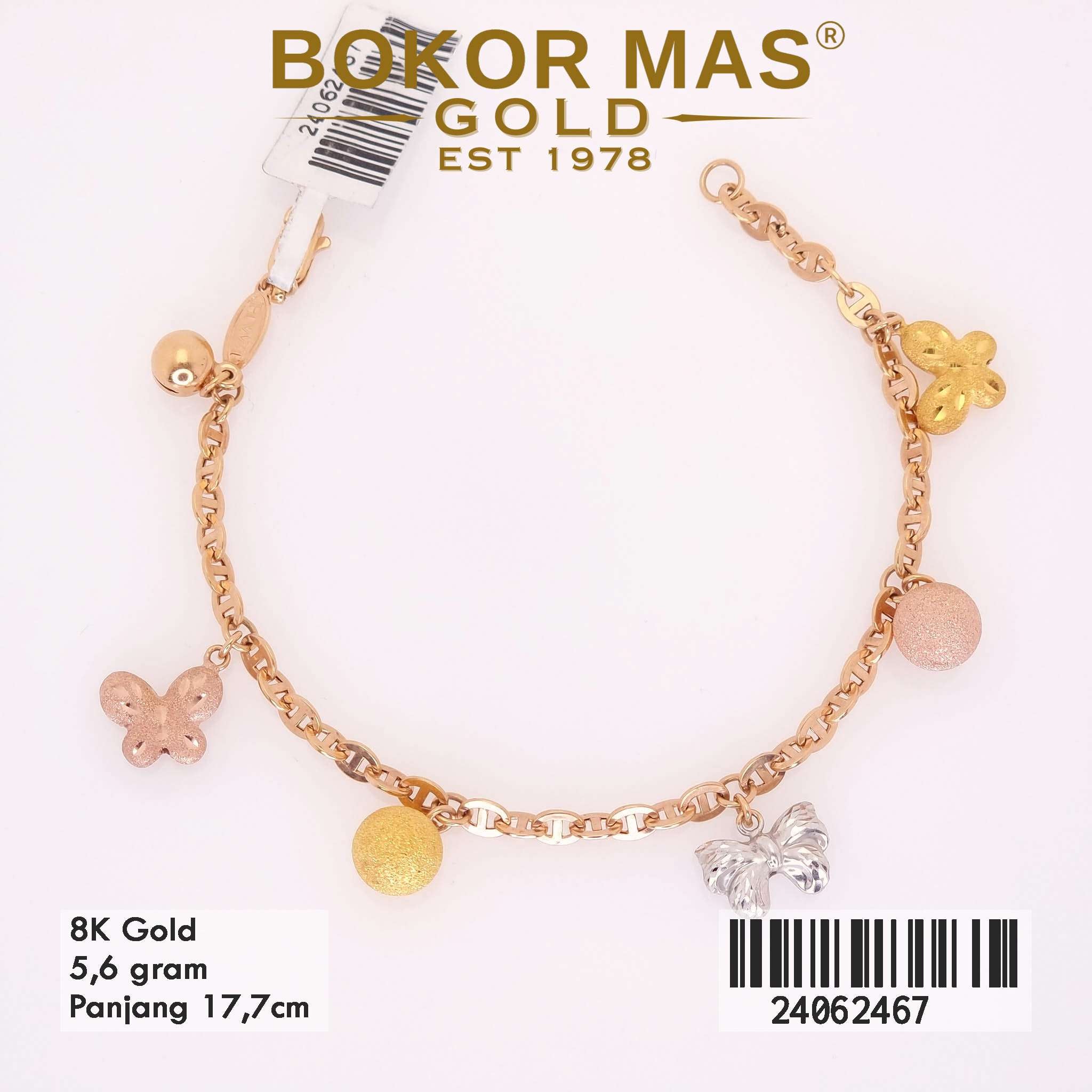 Gelang Rantai Variasi Mainan Kupu-Kupu - 24062467 - 8K