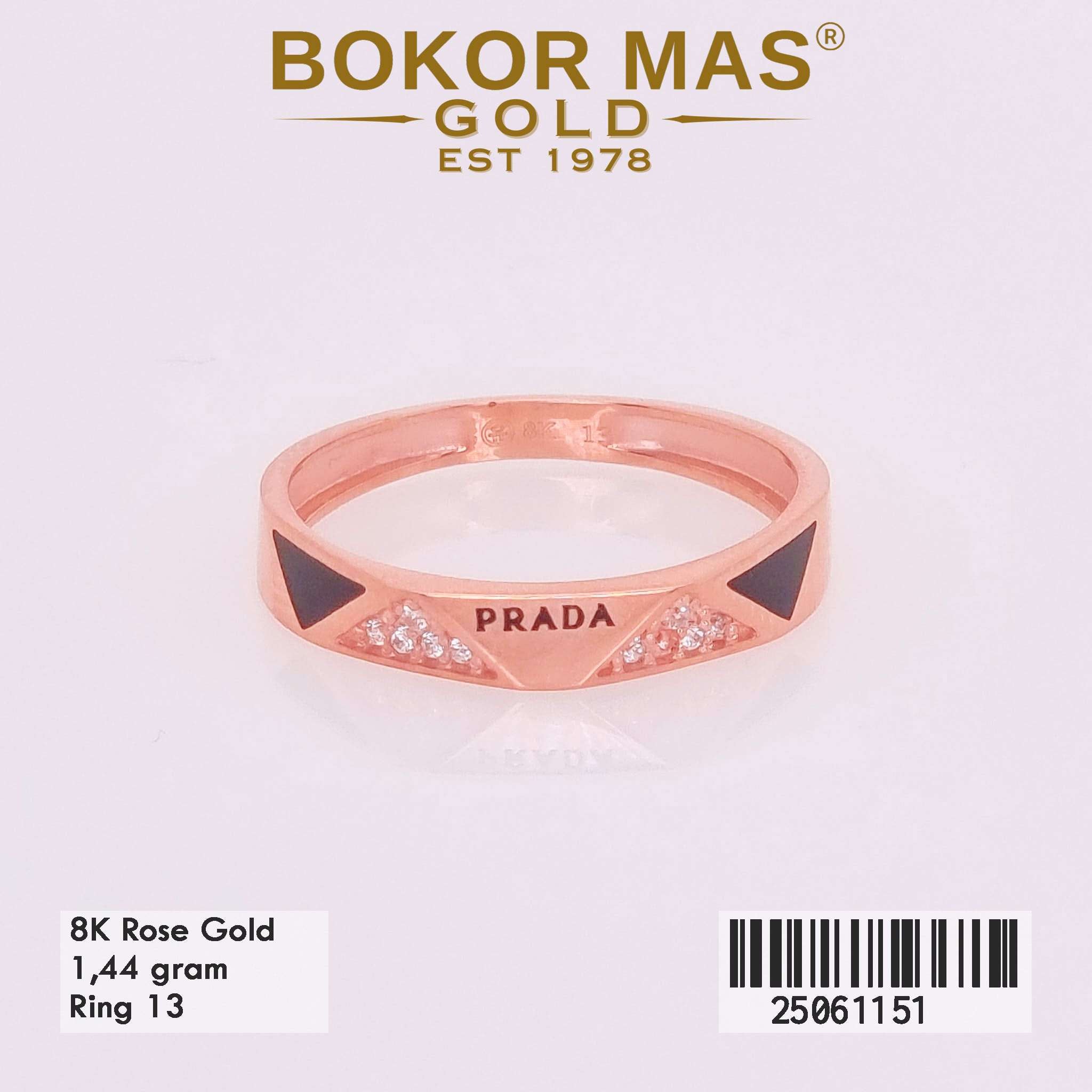 Cincin Emas Variasi Permata Prd - 25061151 - 8K