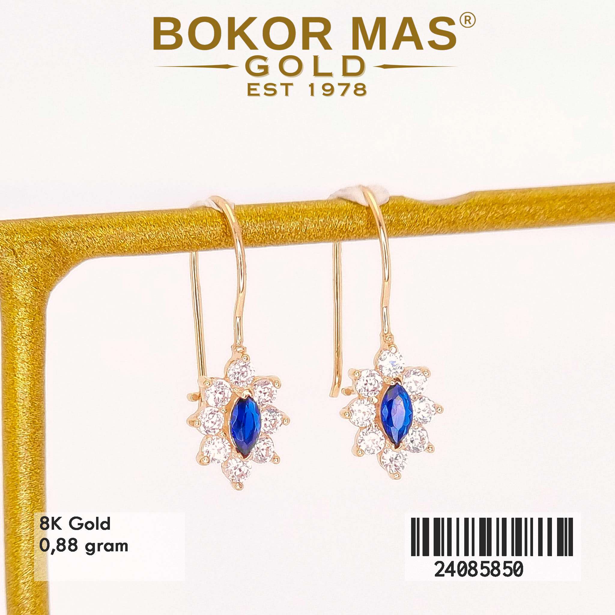 Anting Desi Batu Biru - 24085850 - 8K