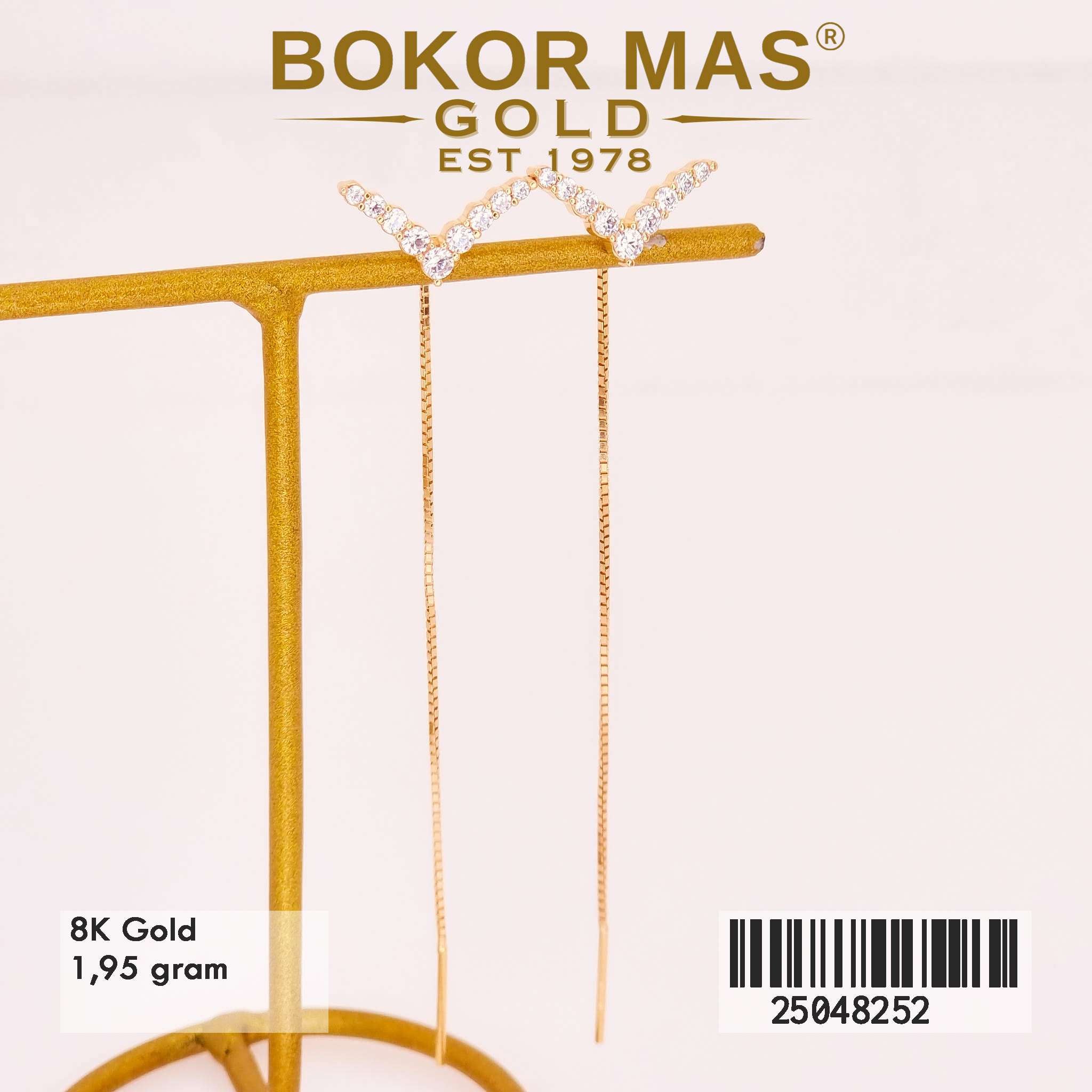 Anting Juntai Selundupan Variasi Permata - 25048252 - 8K