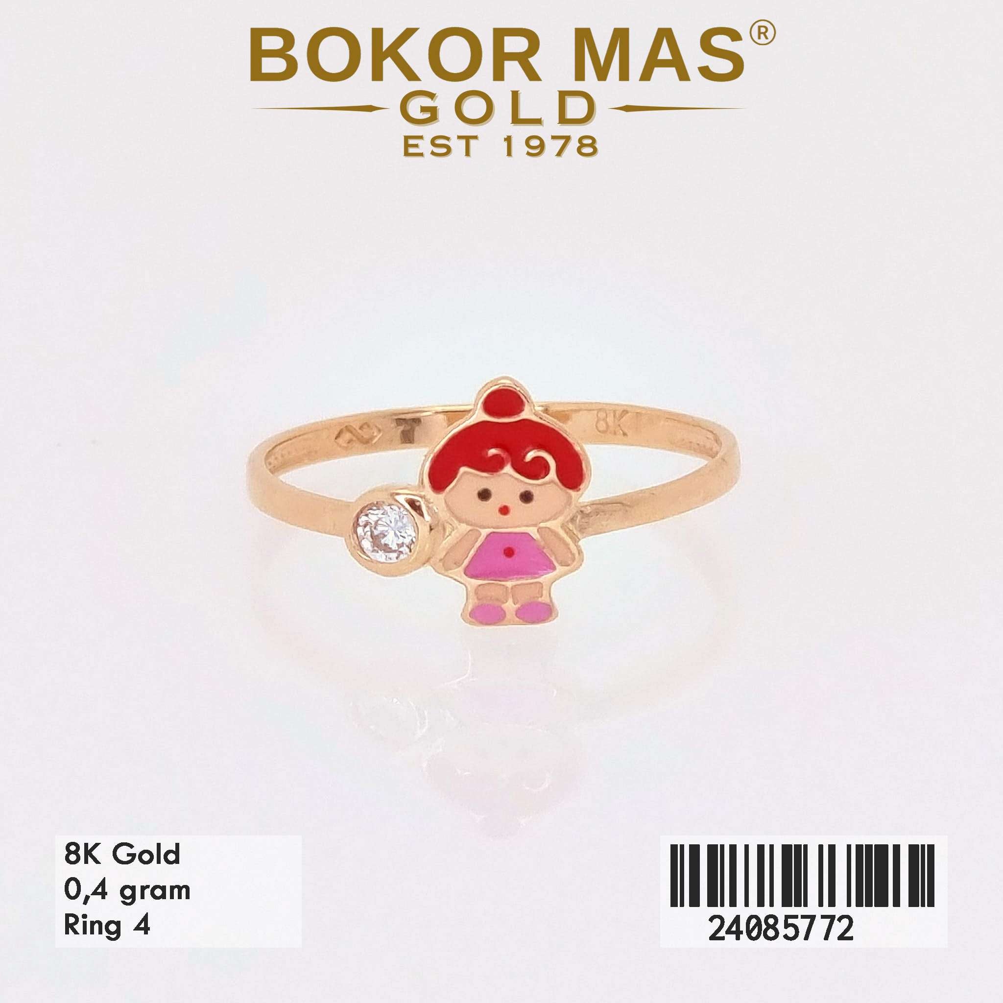 Cincin Anak Boneka Cat Red - 24085772 - 8K