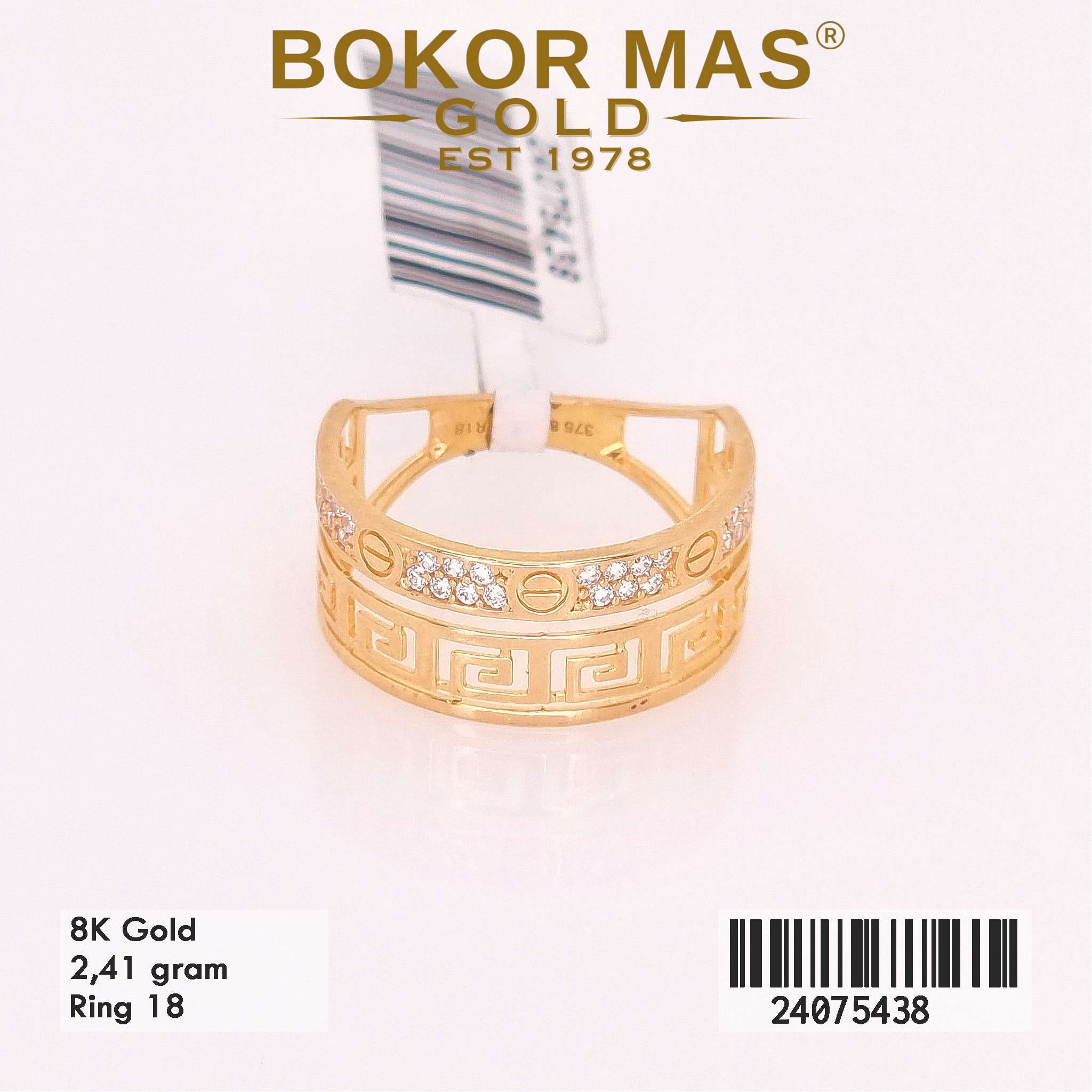Cincin Ctr Variasi Permata - 24075438 - 8K
