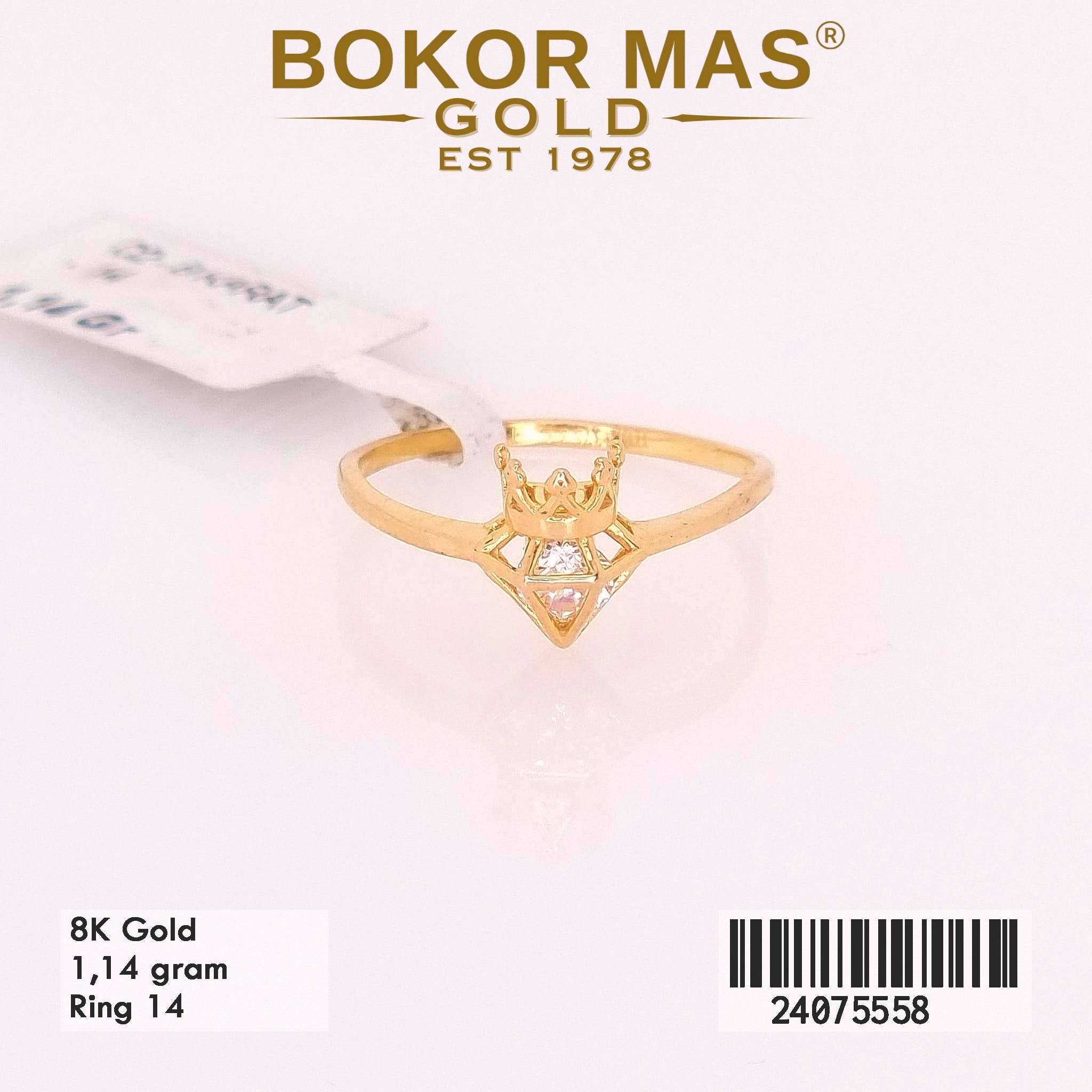 Cincin Variasi Birthstone Diamond - 24075558 - 8K