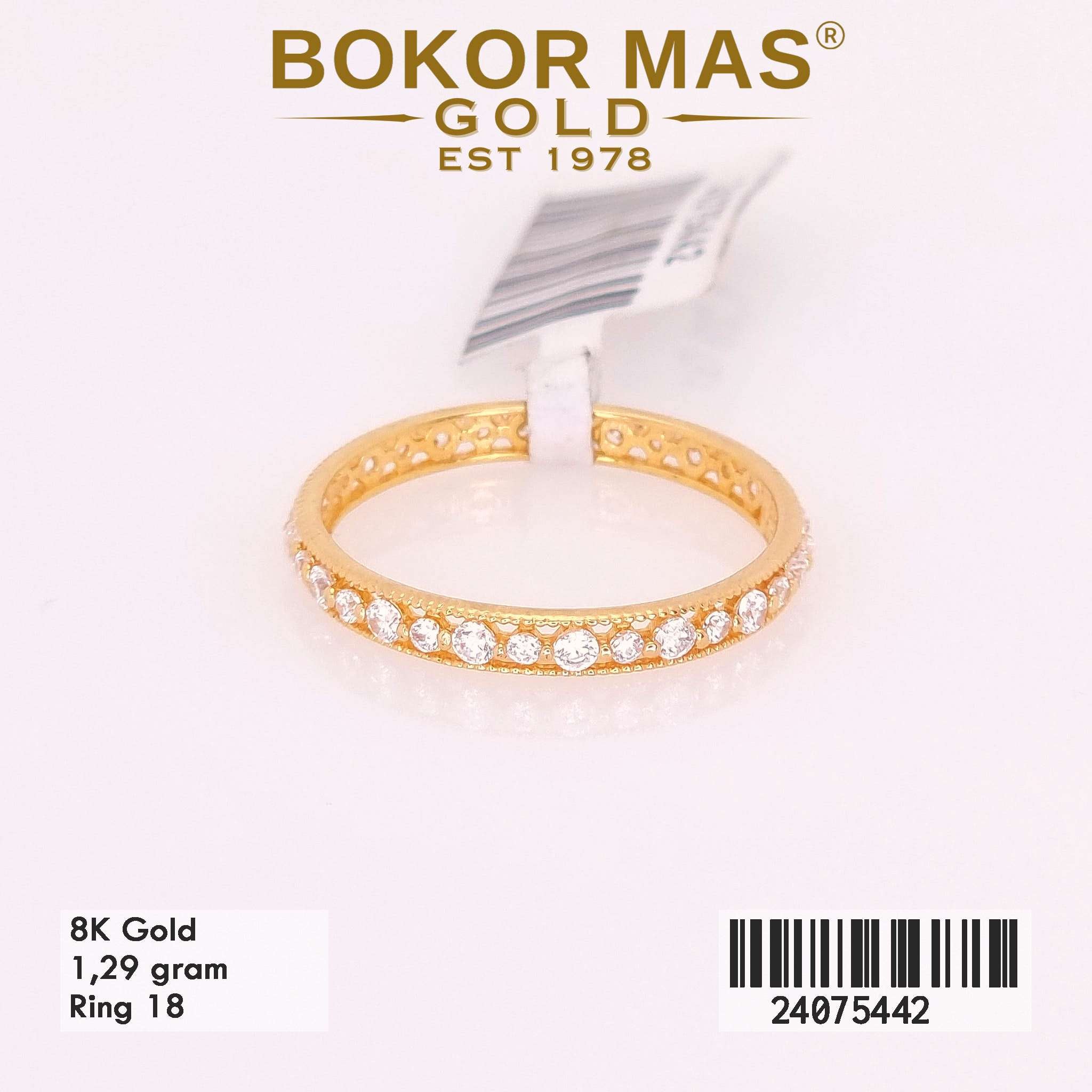 Cincin Variasi Listring Permata - 24075442 - 8K