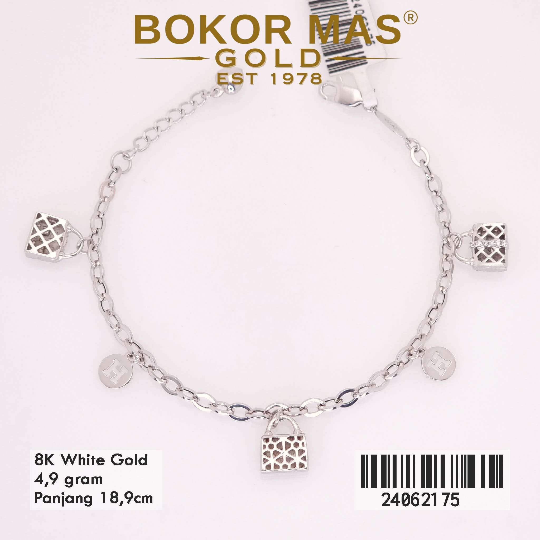 Gelang Rantai Variasi Mainan Gembok - 24062175 - 8K