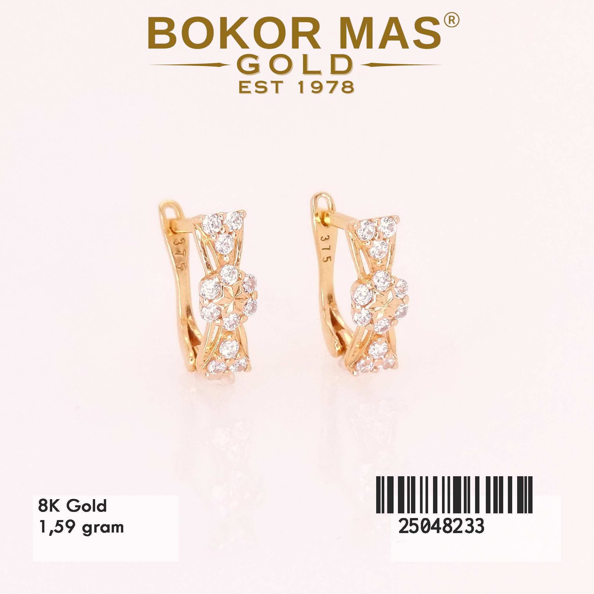 Anting Klip Variasi Permata - 25048233 - 8K