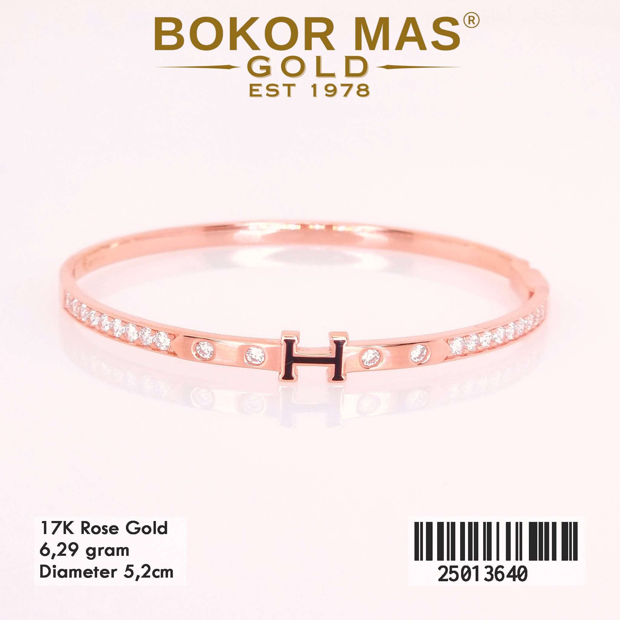 Gelang Kaku Variasi Permata - 25013640 - 17K