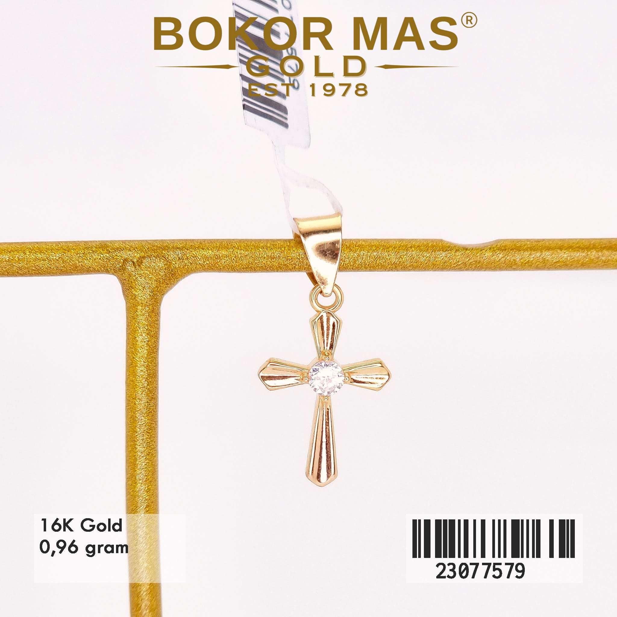 Liontin Salib Variasi Permata  - 23077579 - 16K