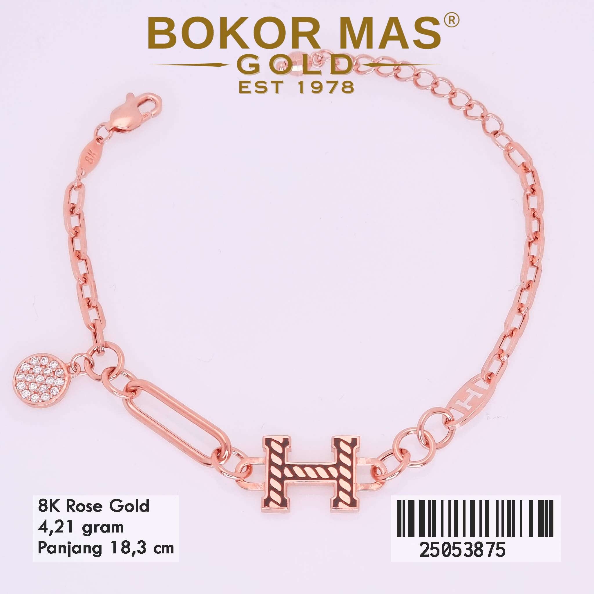 Gelang Emas Rantai Variasi Mainan Hermei - 25053875 - 8K