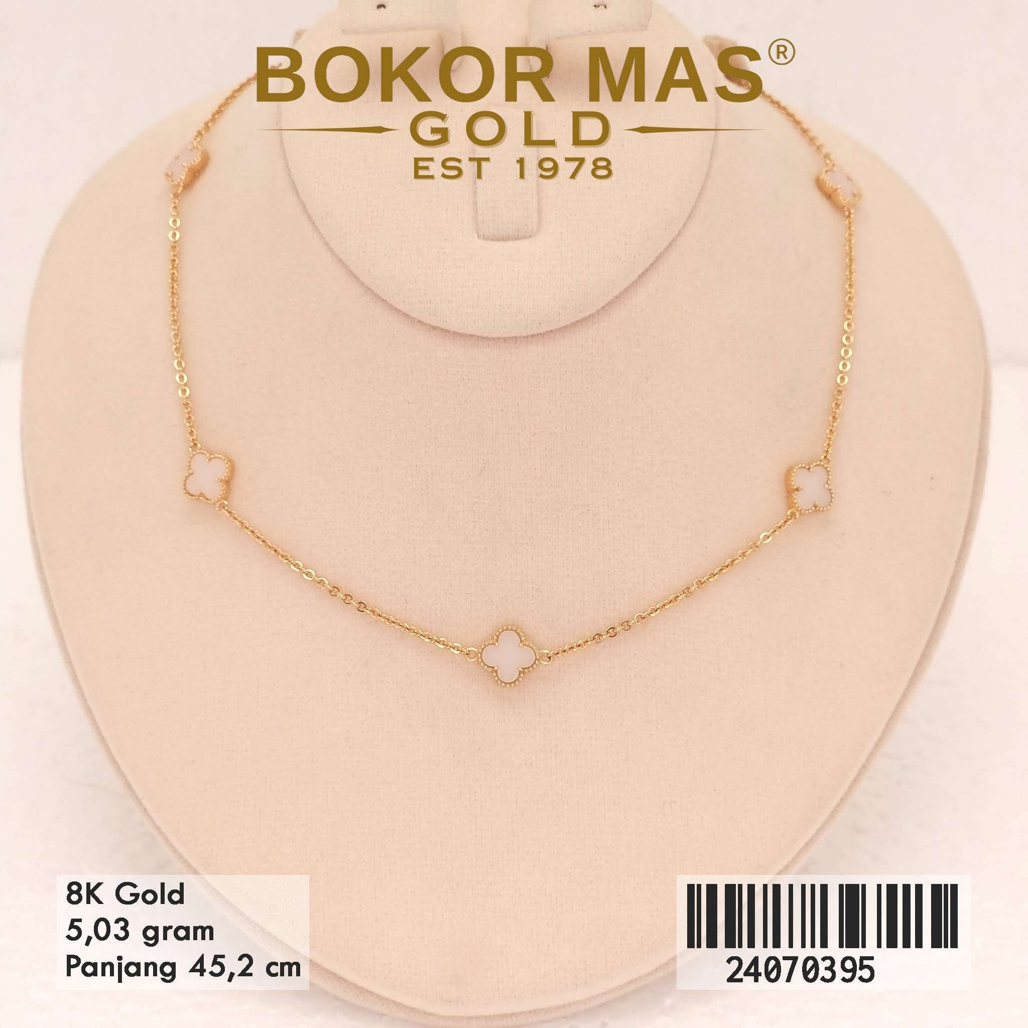 Kalung Siyem Variasi Clover Putih - 24070395 - 8K