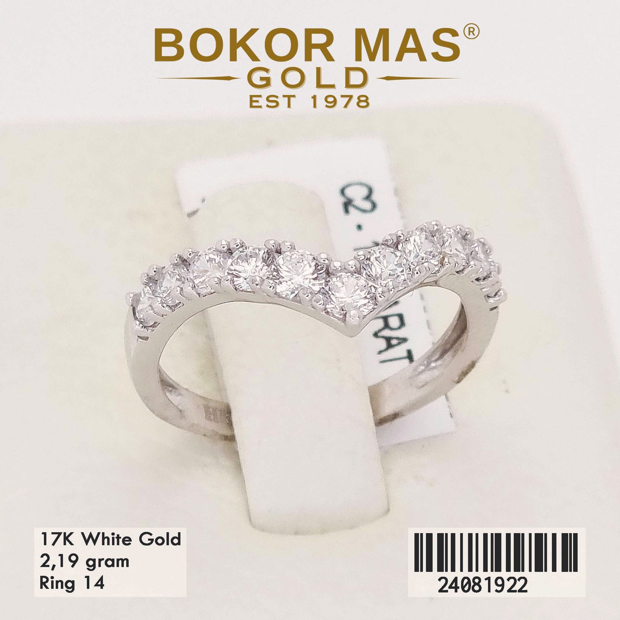 Cincin Variasi Permata Putih - 24081922 - 17K