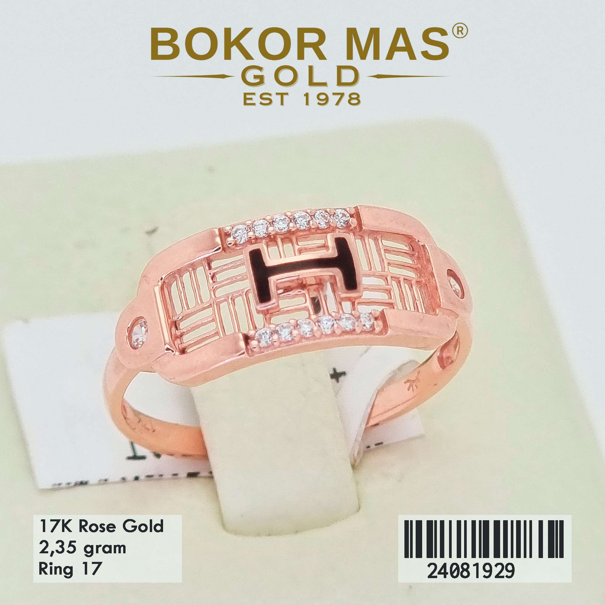 Cincin Variasi Permata Putih - 24081929 - 17K