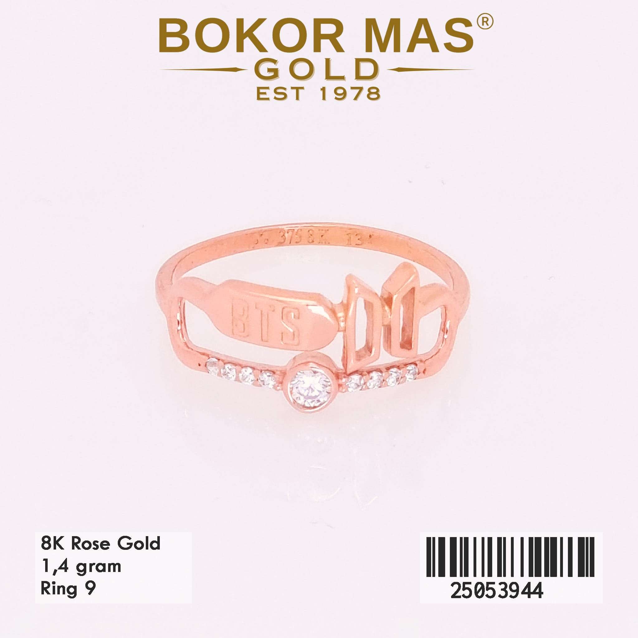 Cincin Emas Variasi BTS Permata - 25053944 - 8K
