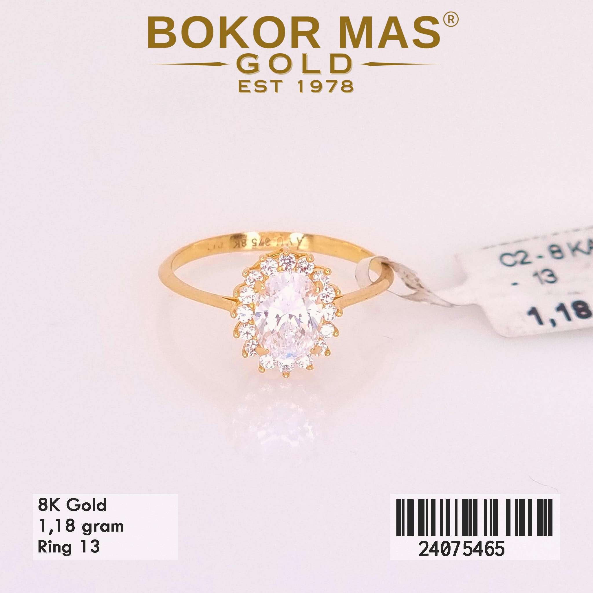 Cincin Variasi Batu Putih - 24075465 - 8K