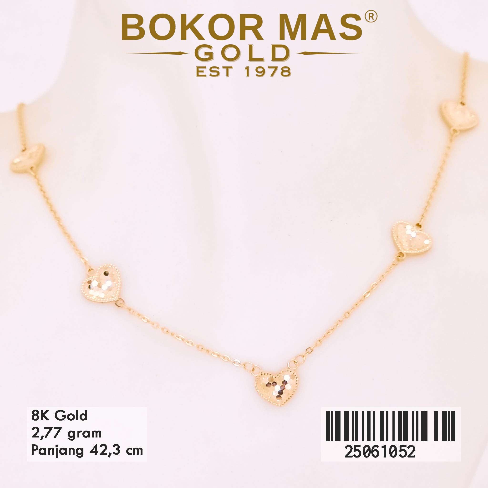 Kalung Emas Variasi Hati - 25061052 - 8K