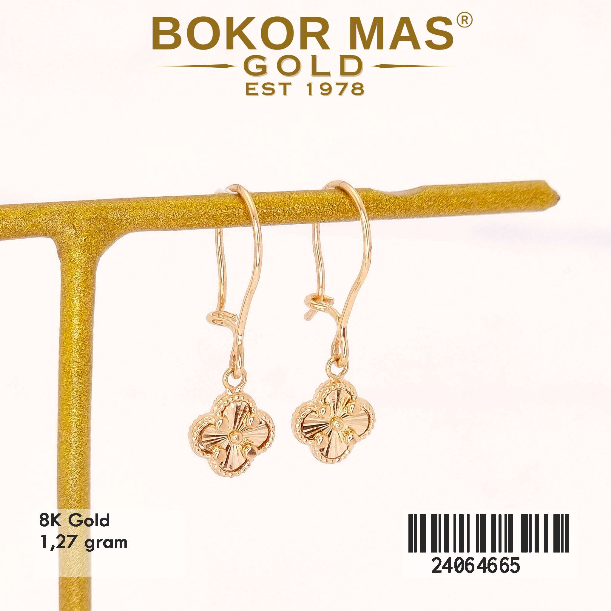 Anting Desi Gantung Clover Alhambra - 24064665 - 8K