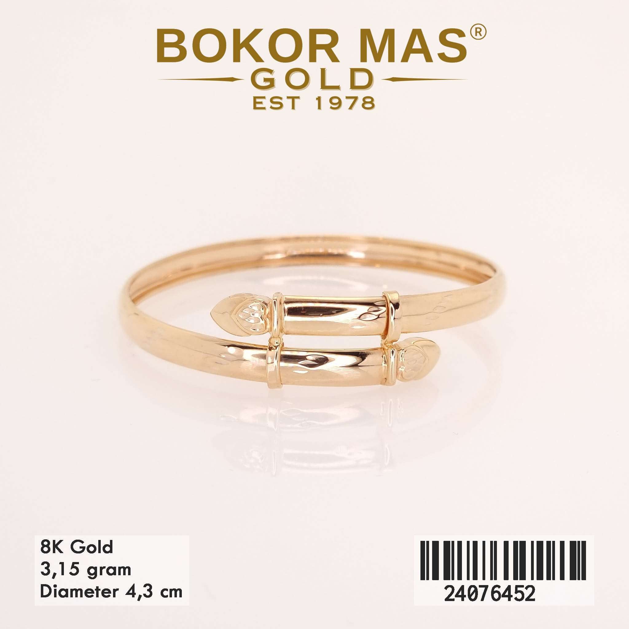Gelang Bangkok Anak Variasi Tanpa Permata - 24076452 - 8K
