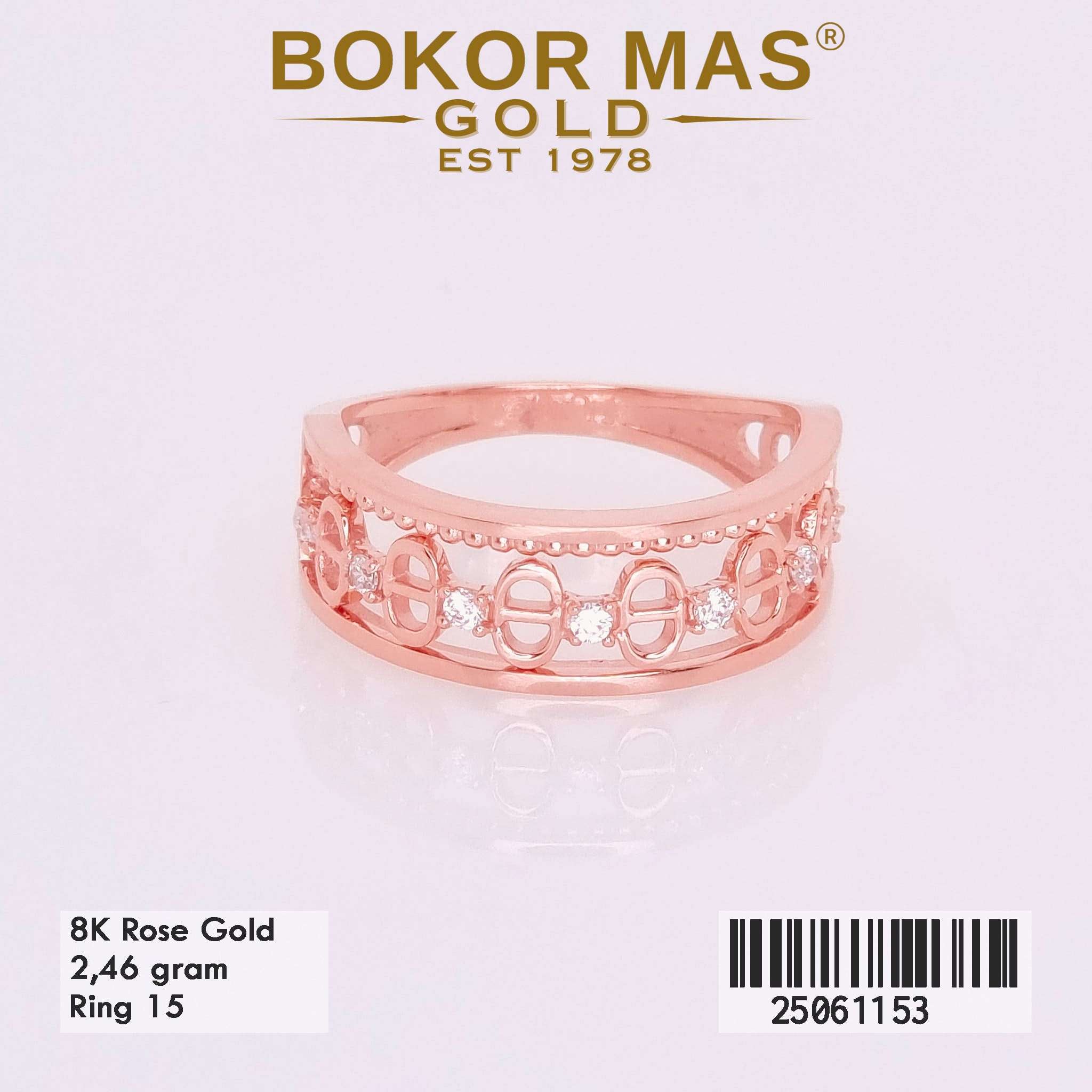 Cincin Emas Variasi Permata - 25061153 - 8K