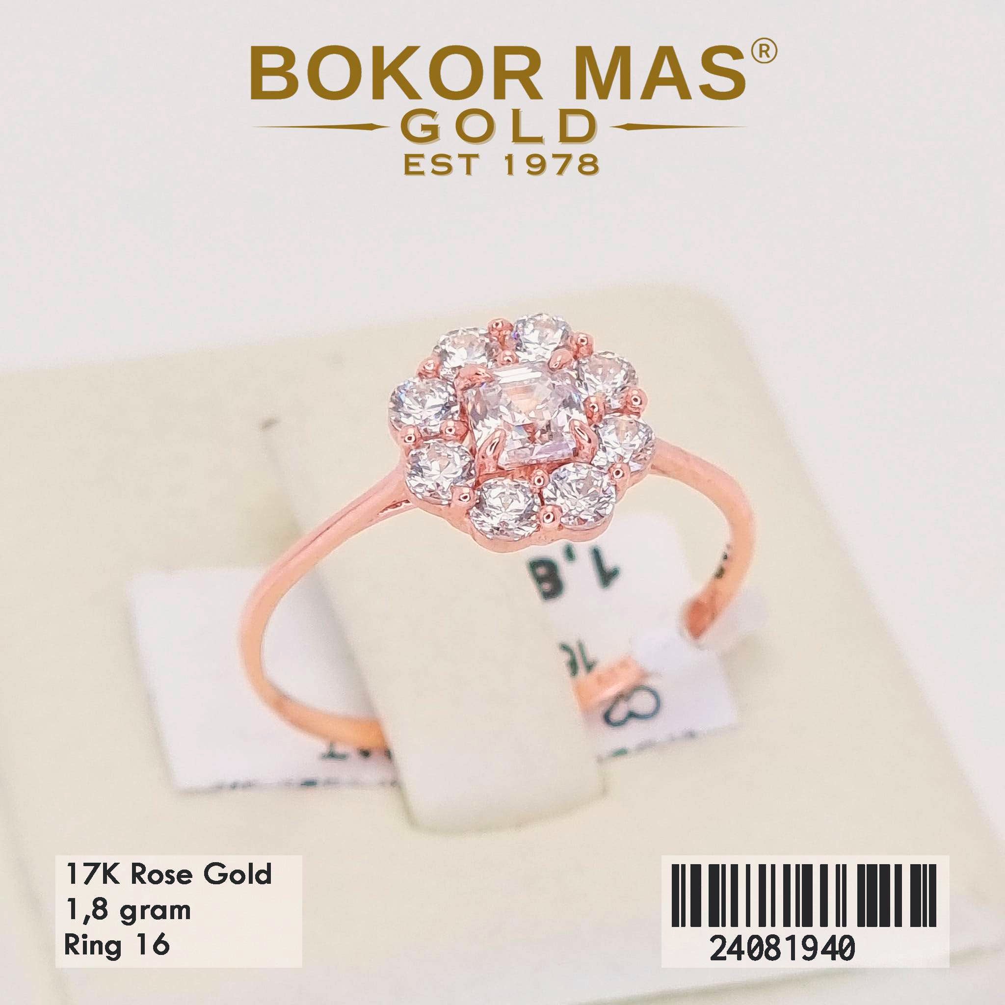 Cincin Variasi Permata Putih - 24081940 - 17K