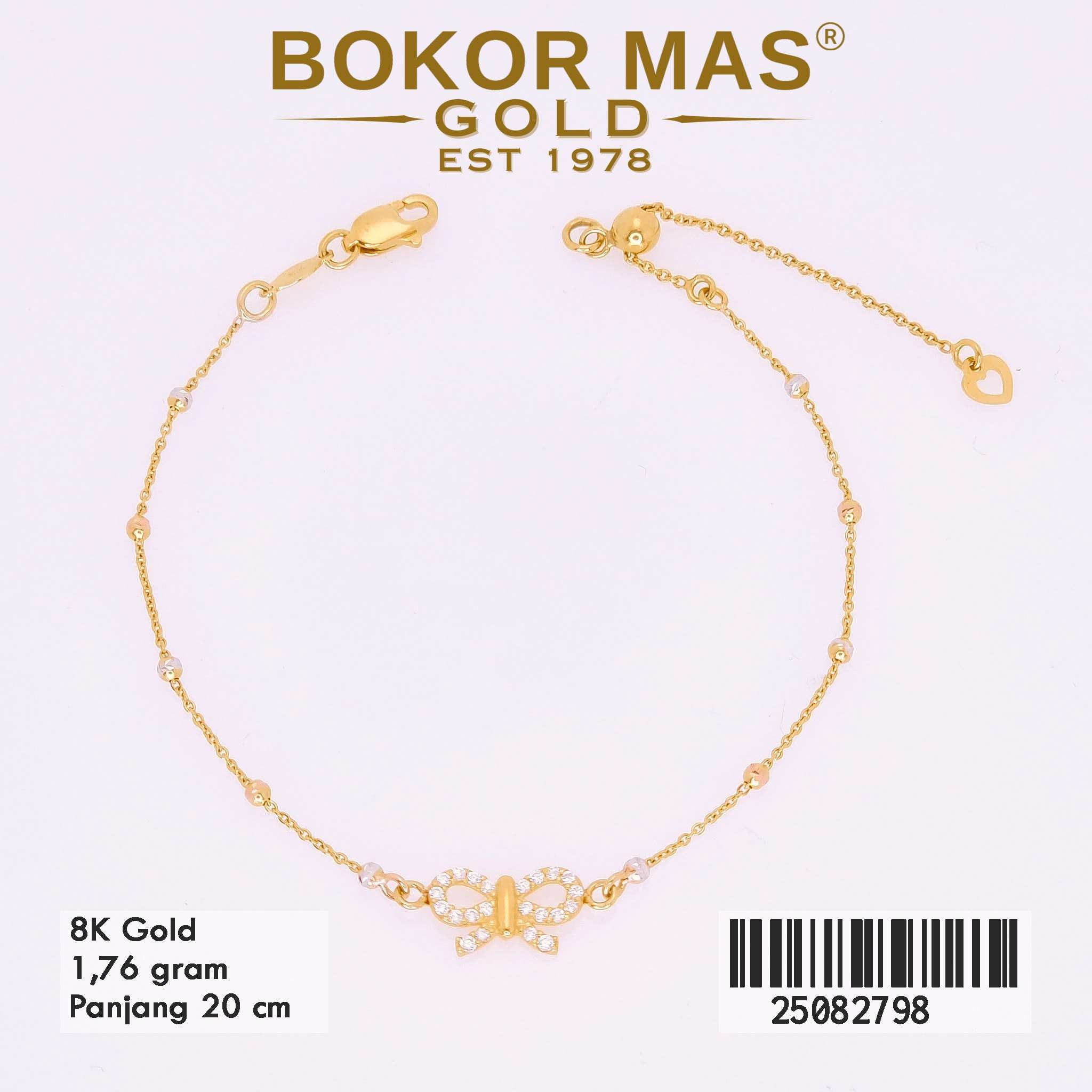 Gelang Rantai Jedar Variasi Pita - 25082798 - 8K
