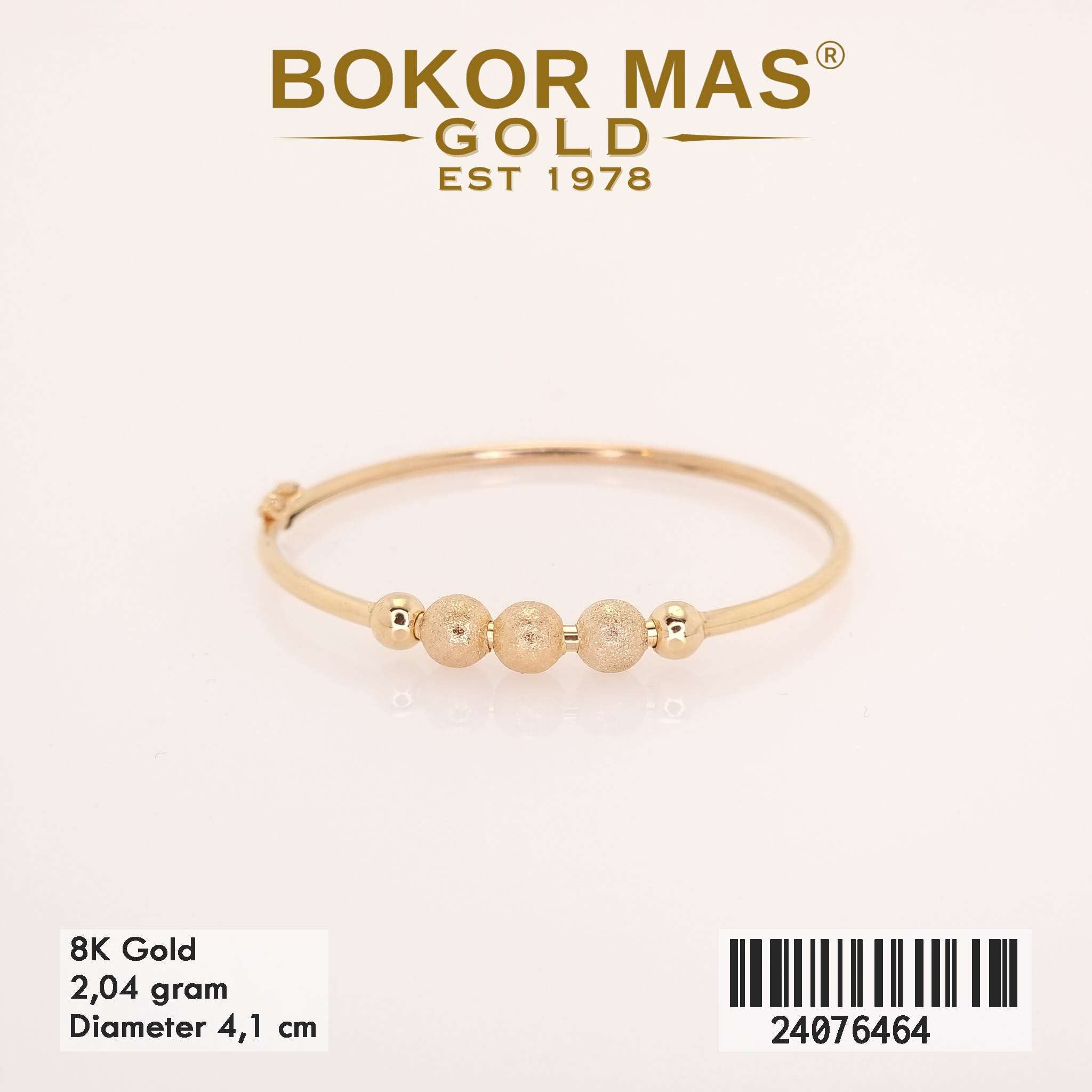 Gelang Bangkok Anak Variasi Boba Tanpa Permata - 24076464 - 8K