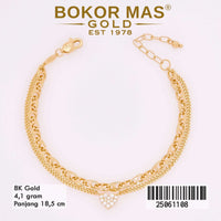 Gelang Rantai Variasi Dua Layer - 25061108 - 8K