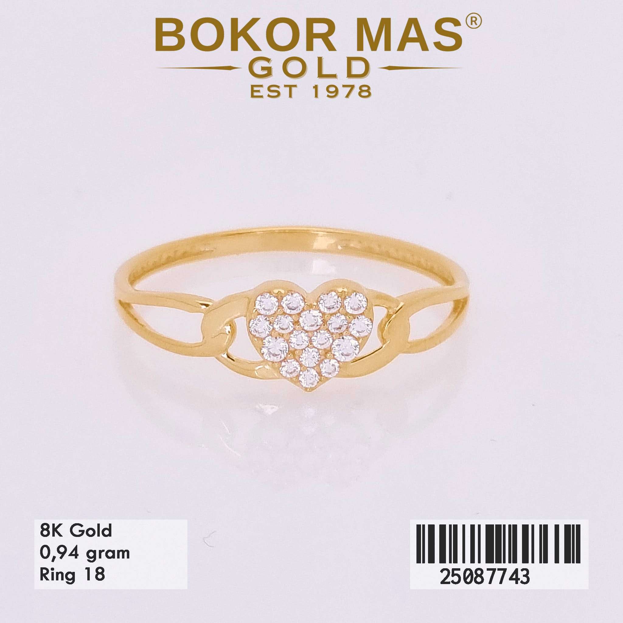 Cincin Variasi Permata Hati -  25087743 - 8K
