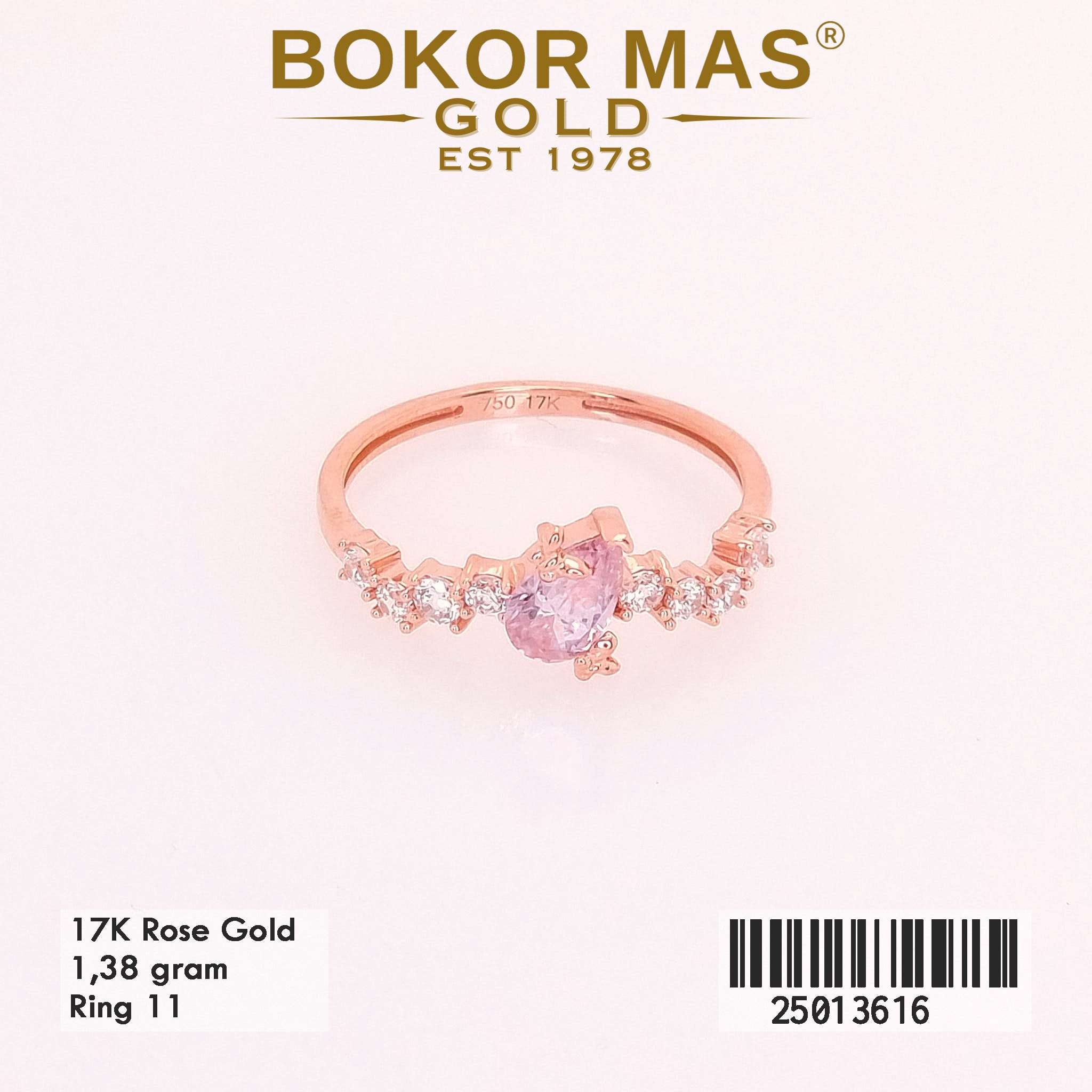 Cincin Variasi Batu Pink - 25013616 - 17K