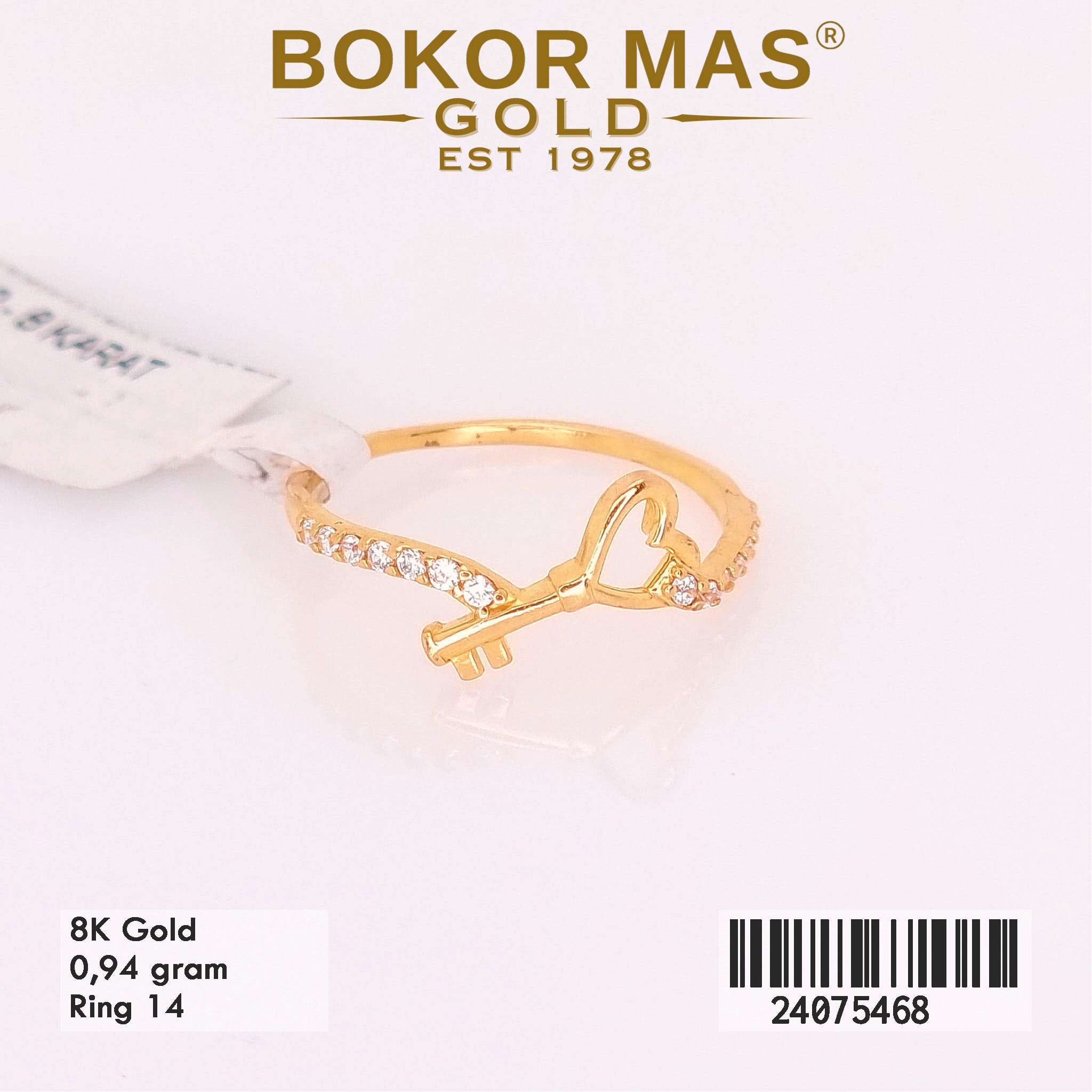 Cincin Variasi Kunci Hati - 24075468 - 8K