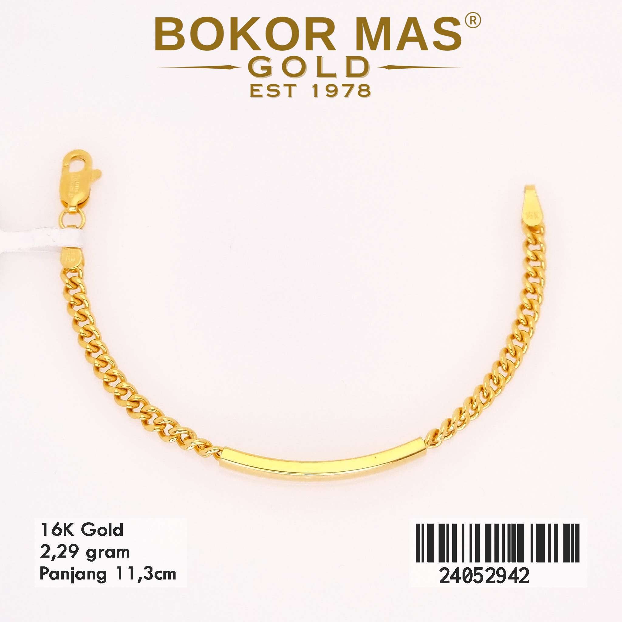 Gelang Rantai Anak Variasi Tanpa Permata - 24052942 - 16K