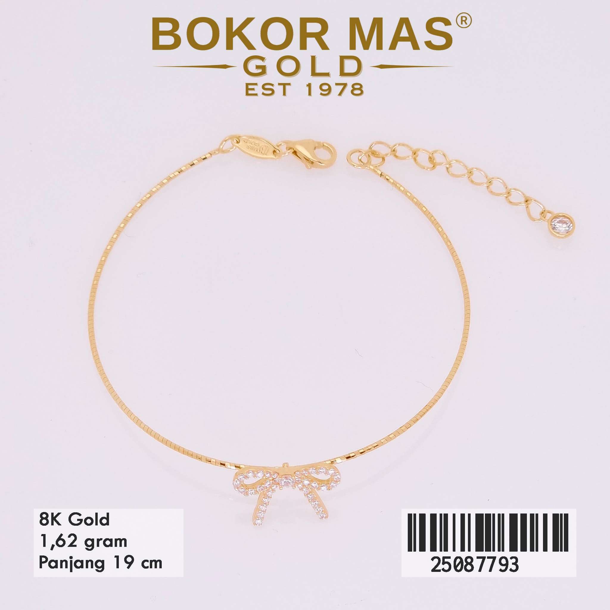 Gelang Proitaly Variasi Pita Permata - 25087793 - 8K