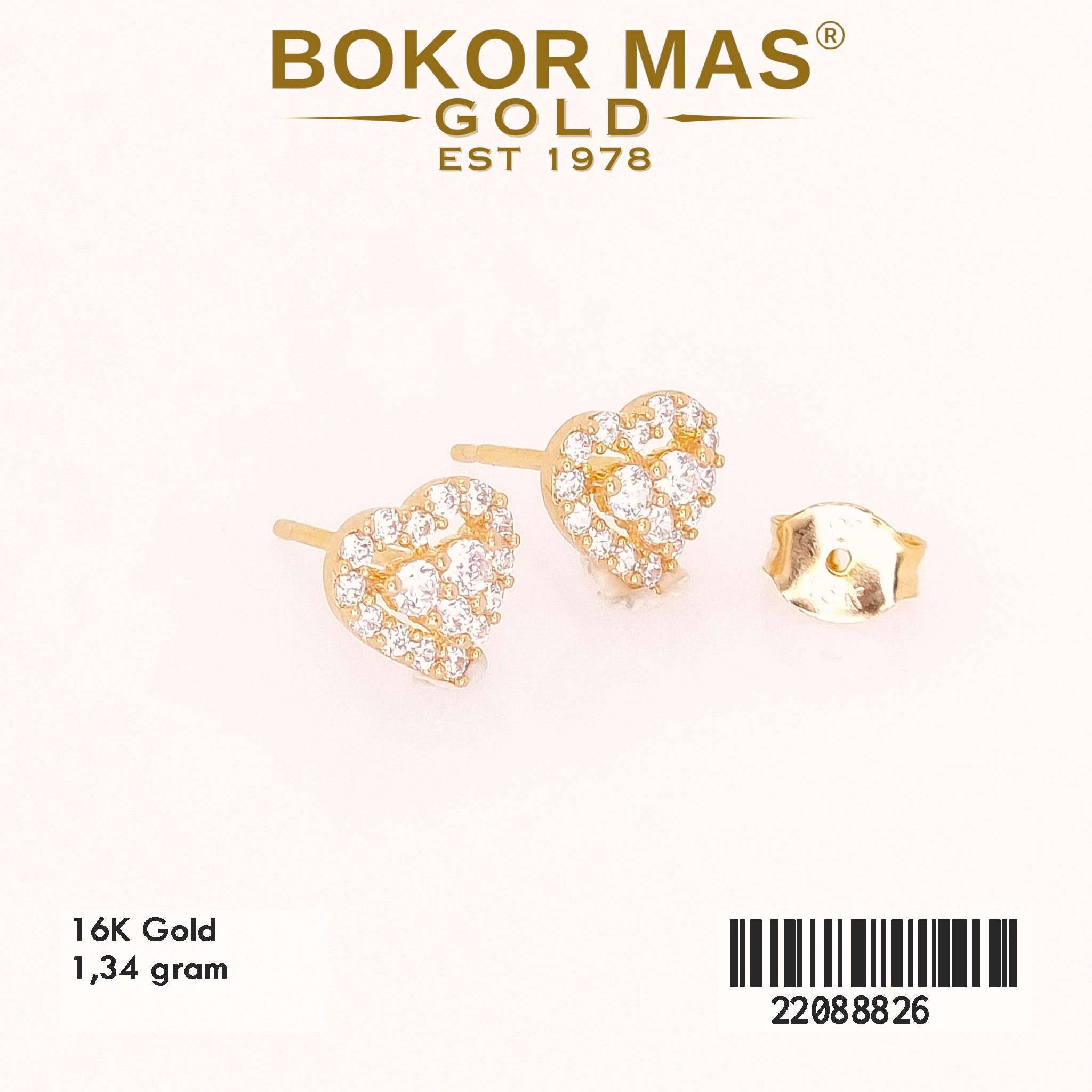 Giwang Tusuk Variasi Permata Hati - 22088826 - 16K