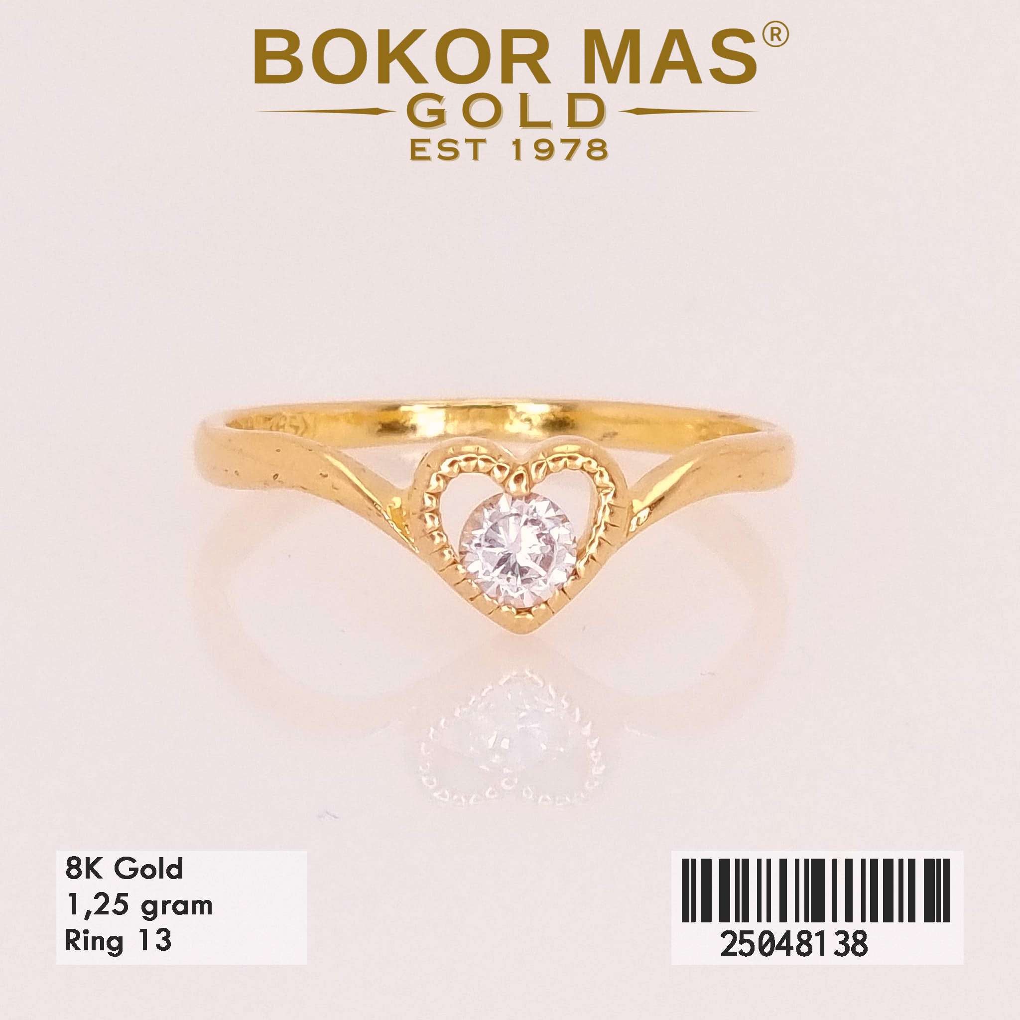 Cincin Variasi Hati Permata - 25048138 - 8K