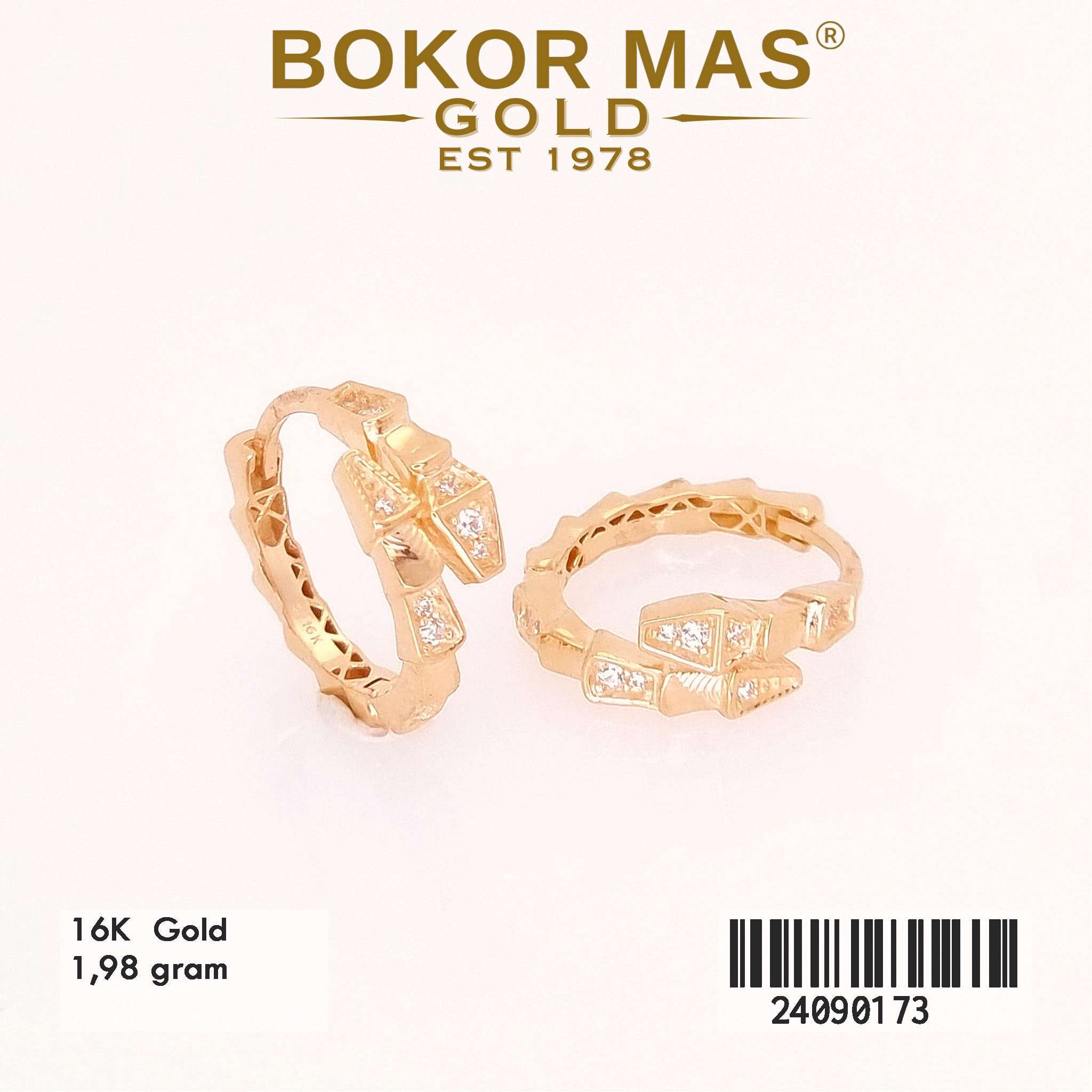 Anting Klip Variasi Blgr Permata - 24090173 - 16K