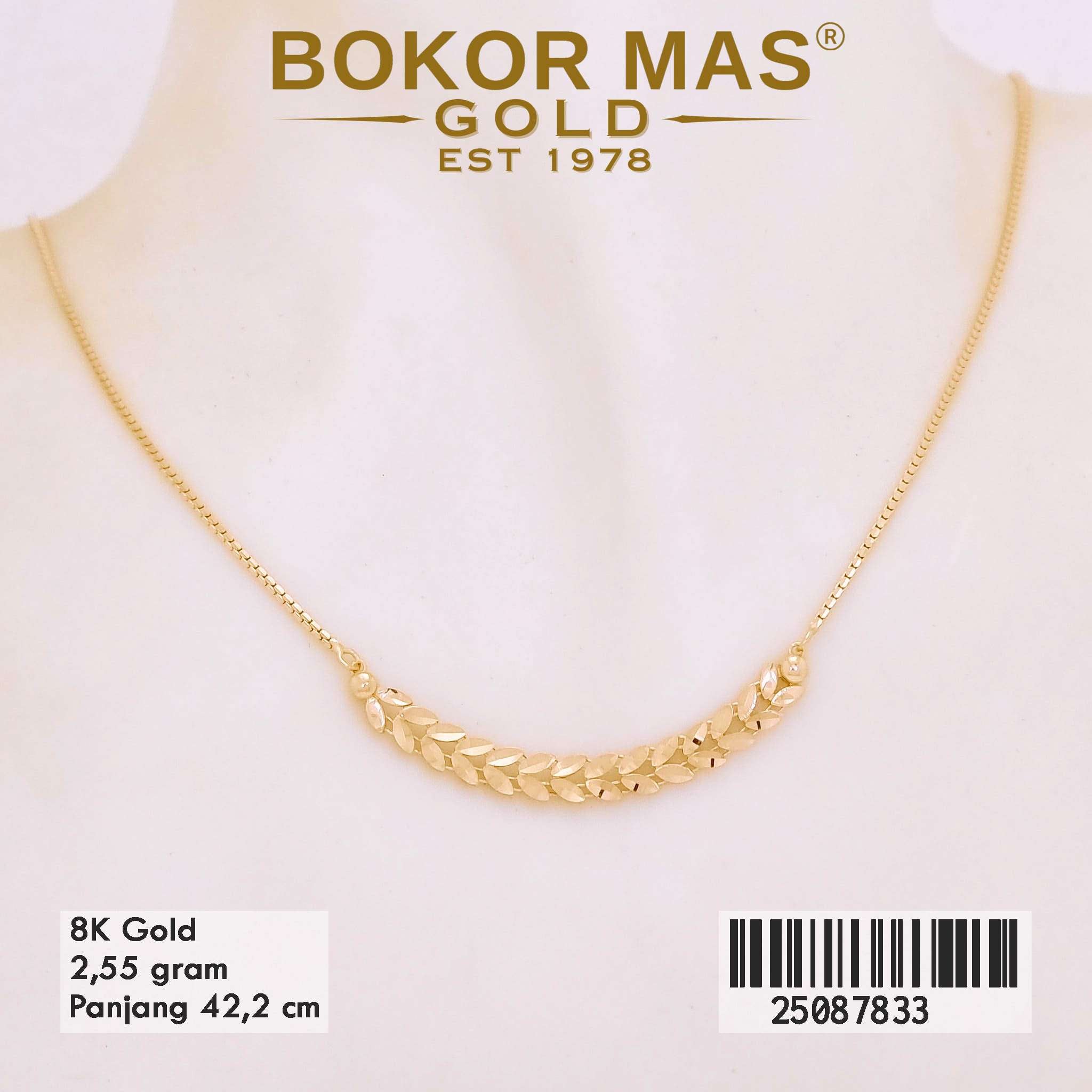 Kalung Italy Santa Variasi Daun - 25087833 - 8K