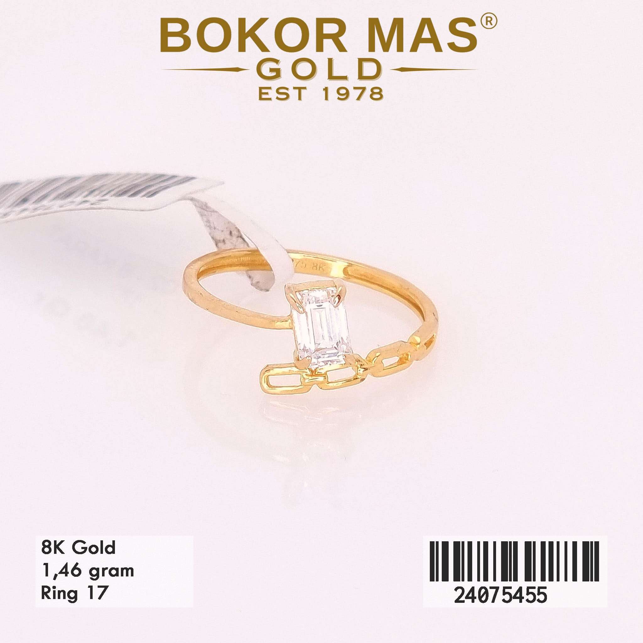 Cincin Variasi Permata Kotak - 24075455 - 8K