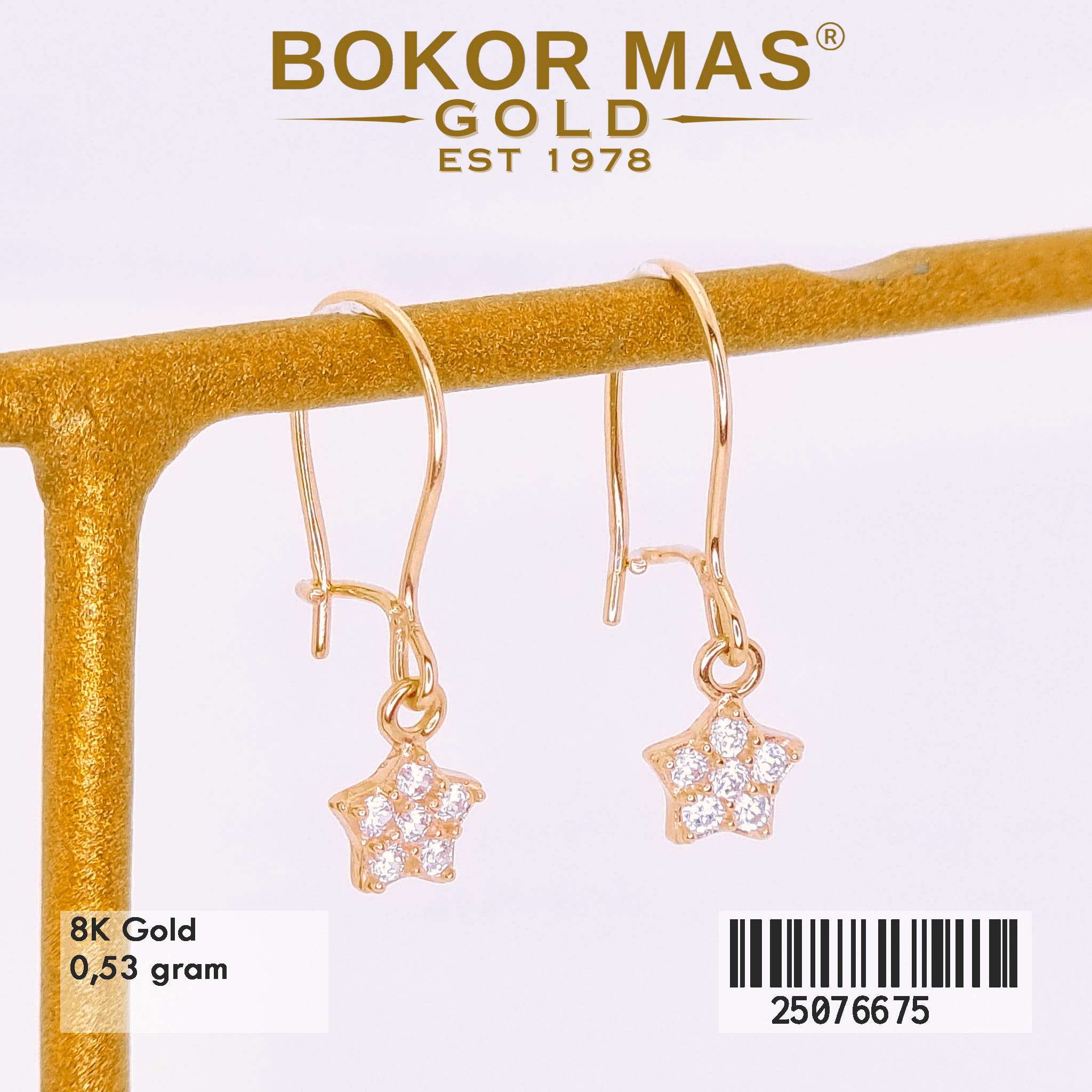 Anting Desi Variasi Bintang Permata - 25076675 - 8K