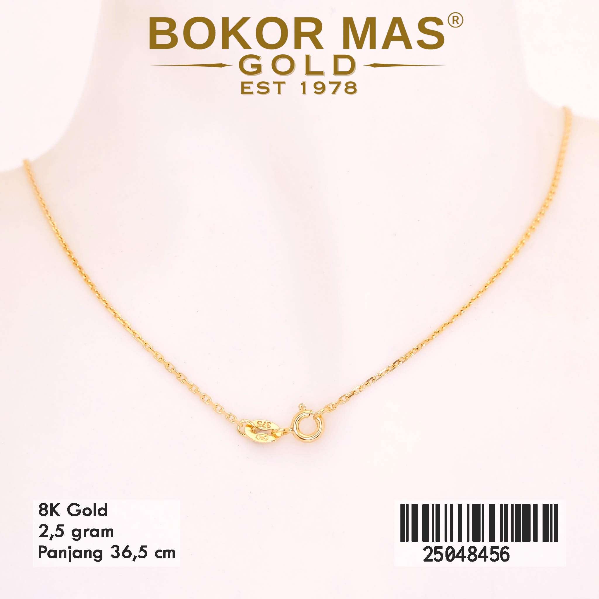 Kalung  Emas Variasi Bintang Permata - 25048456 - 8K