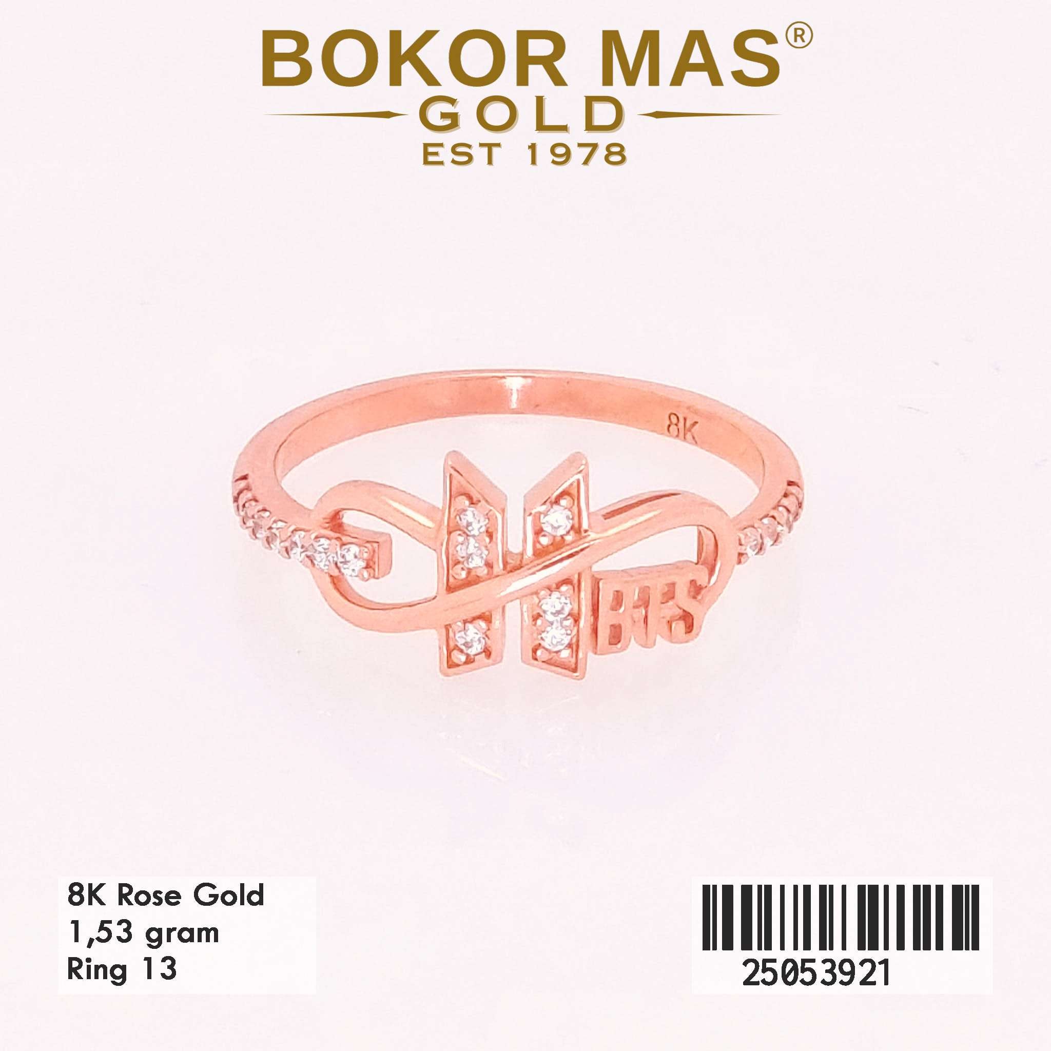 Cincin Emas Variasi BTS Permata - 25053921 - 8K