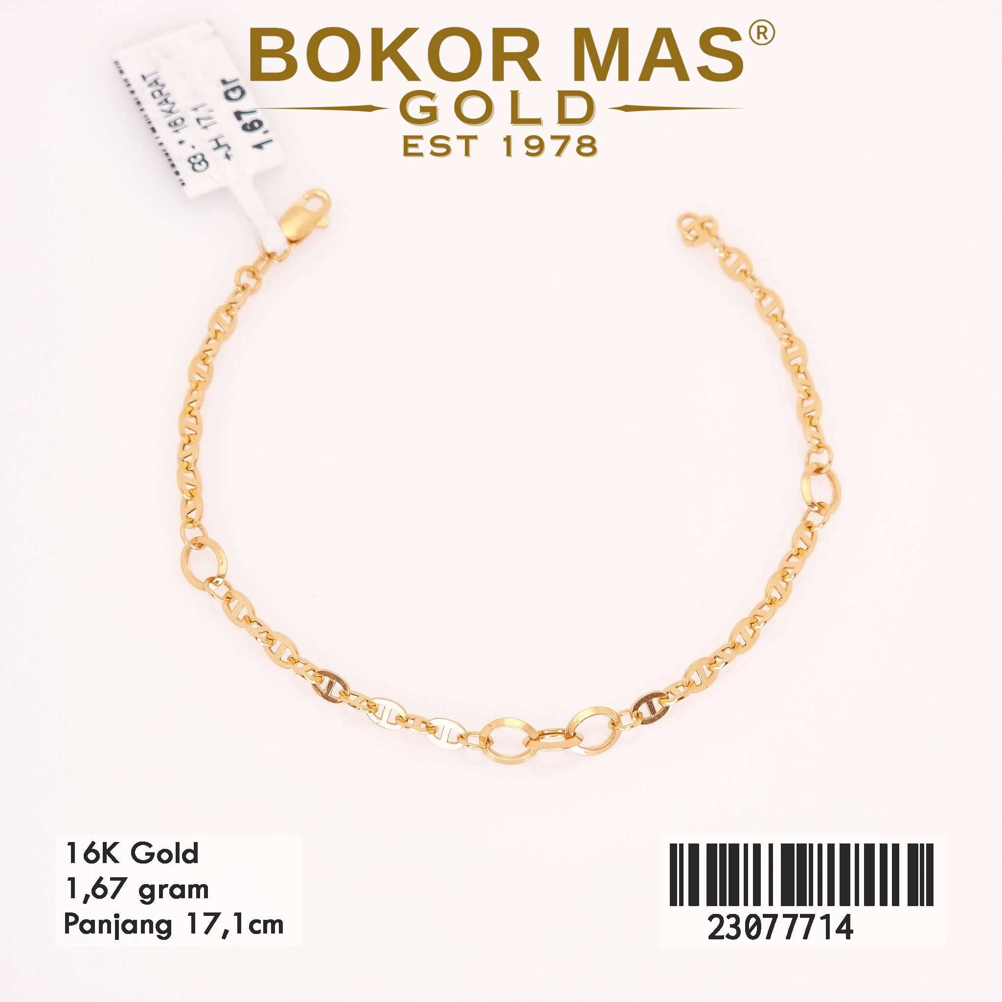 Gelang Rantai Variasi Tanpa Permata - 23077714 - 16K