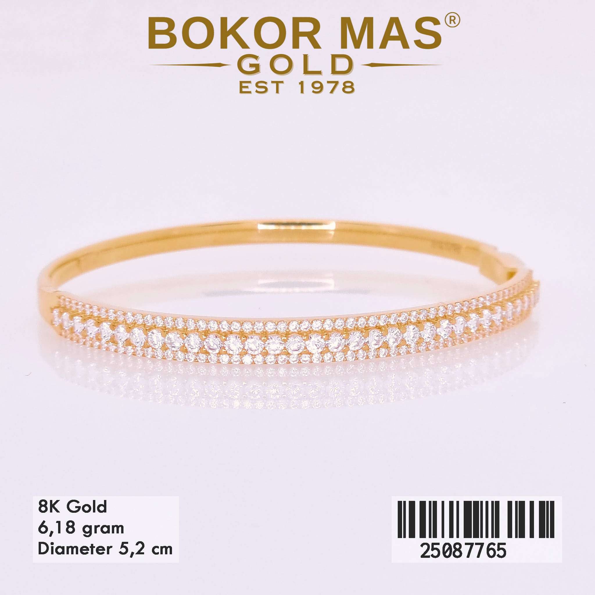 Gelang Kaku Variasi Permata - 25087765 - 8K