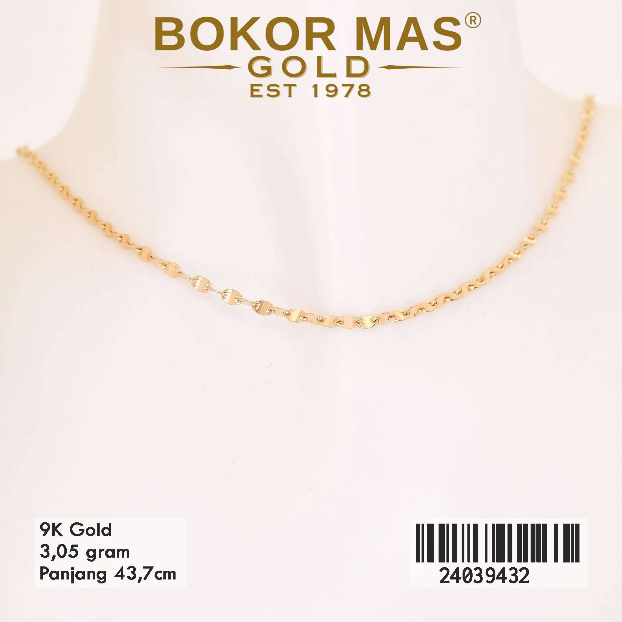 Kalung Pecah Kopi Variasi Tanpa Permata - 24039432 - 8K